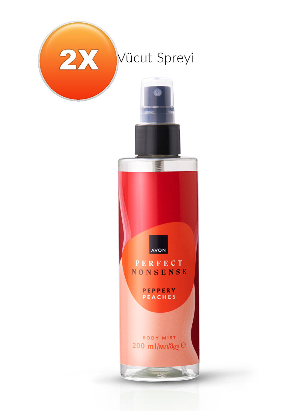 Perfect Nonsense Peppery Peaches Vücut Spreyi 200ML İkili Set-1