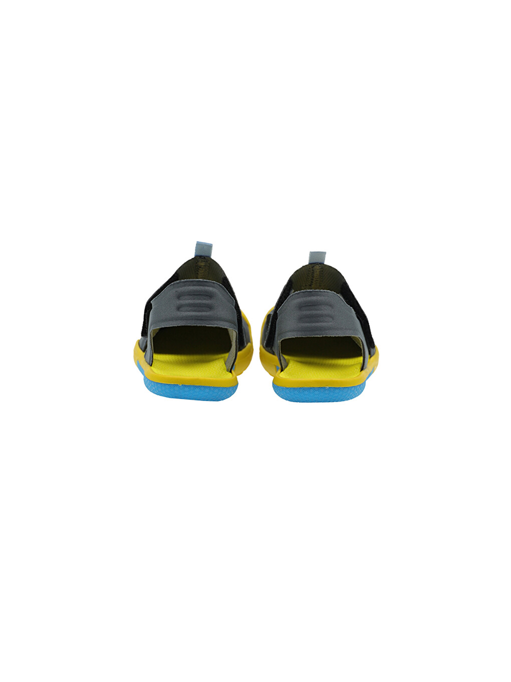 Unisex Çocuk Cırt Cırtlı Gri Sandalet-2