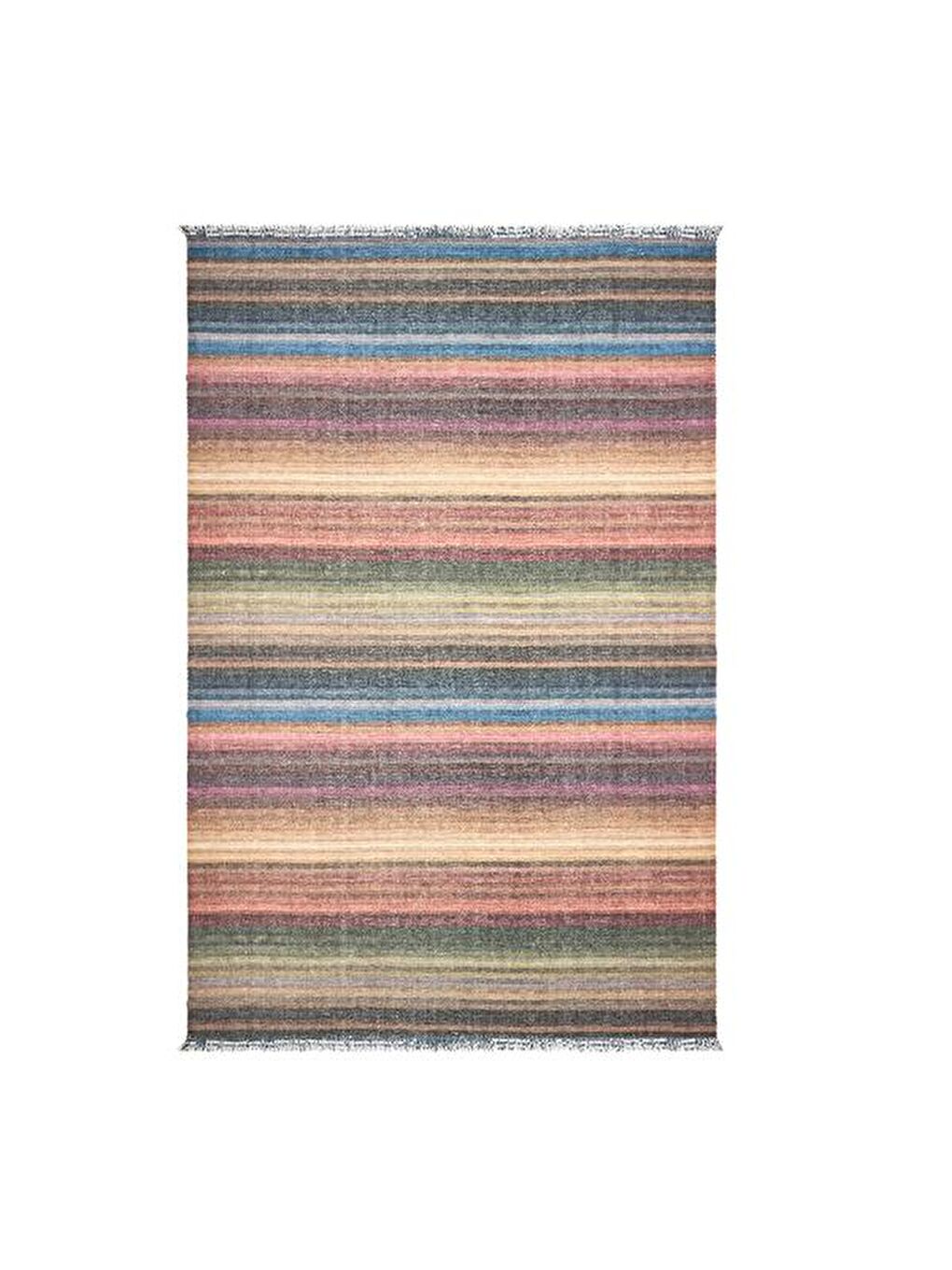 Karışık Soft Brick Kilim - Renkli - 120x180 cm