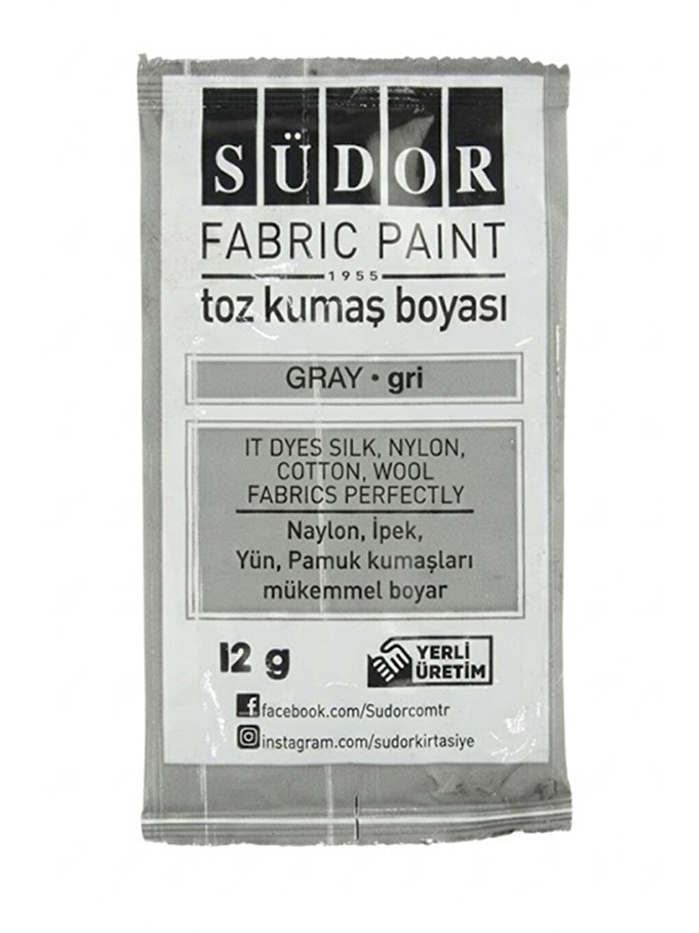 Kumaş Boyası Toz 12 Gr 1 Adet Toz Tekstil Kumaş Boyası