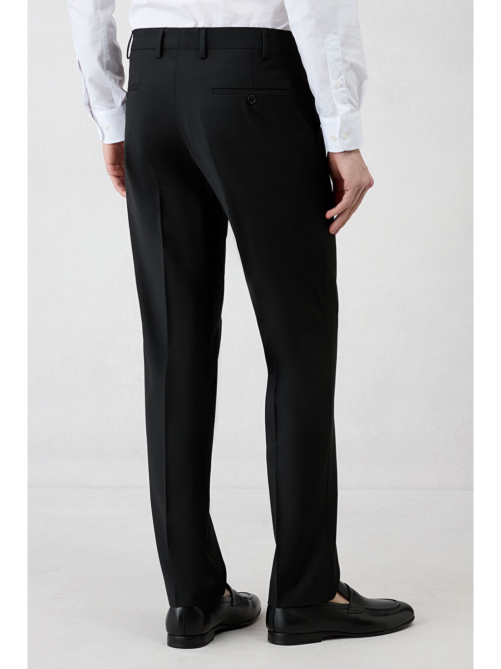 Siyah 6 Drop Regular Fit Standart Kesim Mono Yaka Klasik Elastanlı Takım Elbise-7