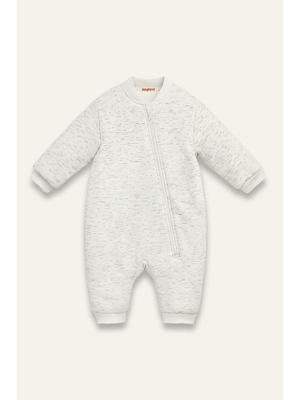 Unisex Çocuk Elyaf Dolgulu Uyku Tulumu - Beyaz-1