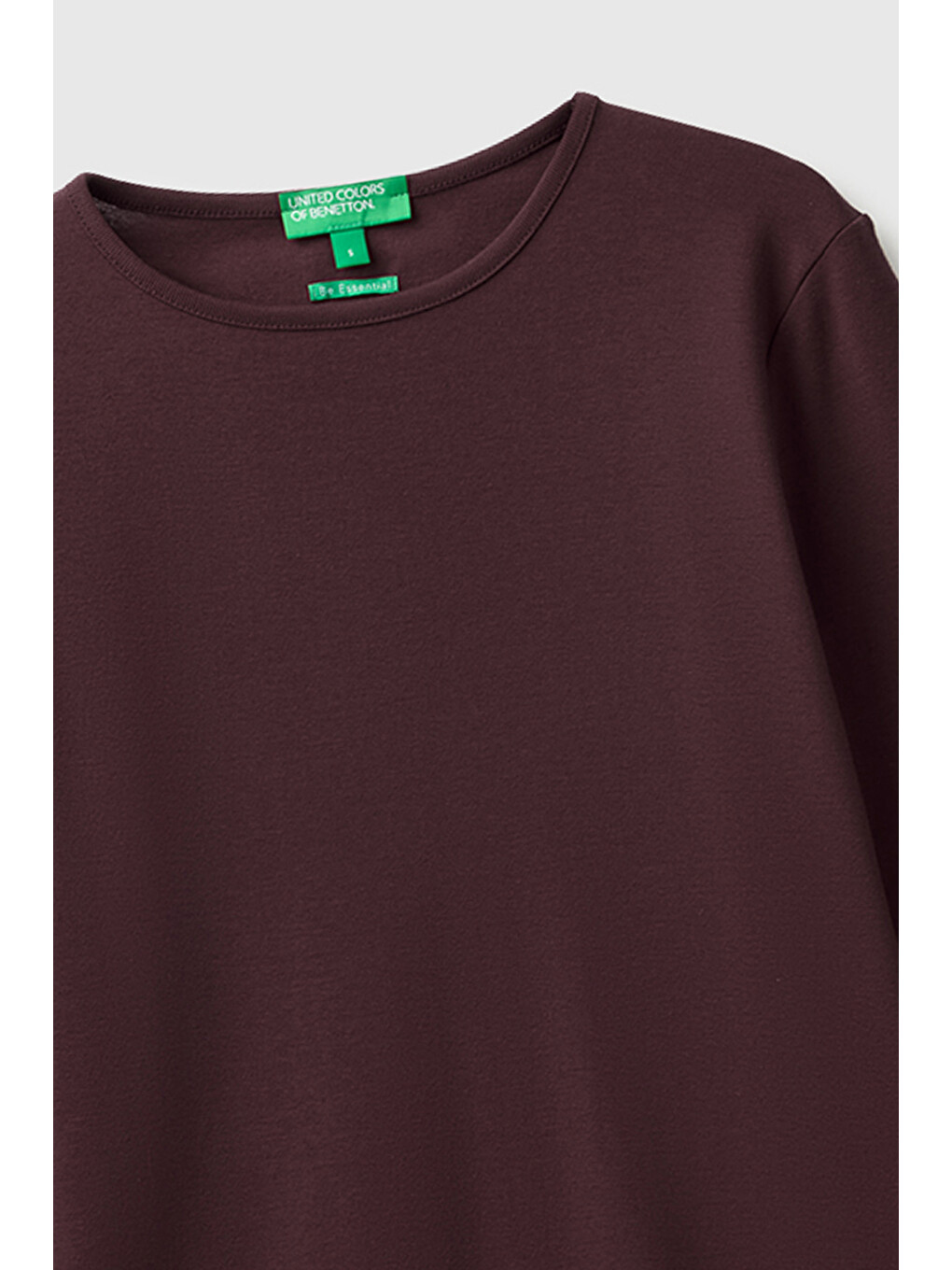 Kadın Kahverengi %100 Pamuk Slim Fit Ribanalı Uzun Kollu T-shirt-2