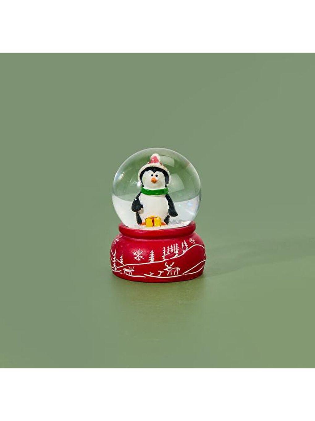 Evidea Karişik Deco Penguen Figürlü Kar Küresi - Renkli - 6x8 cm - 1