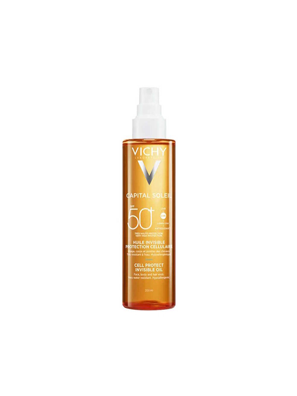 Vichy Capital Soleil Cell Protect Güneş Koruyucu Yağ SPF50+ 200 ml