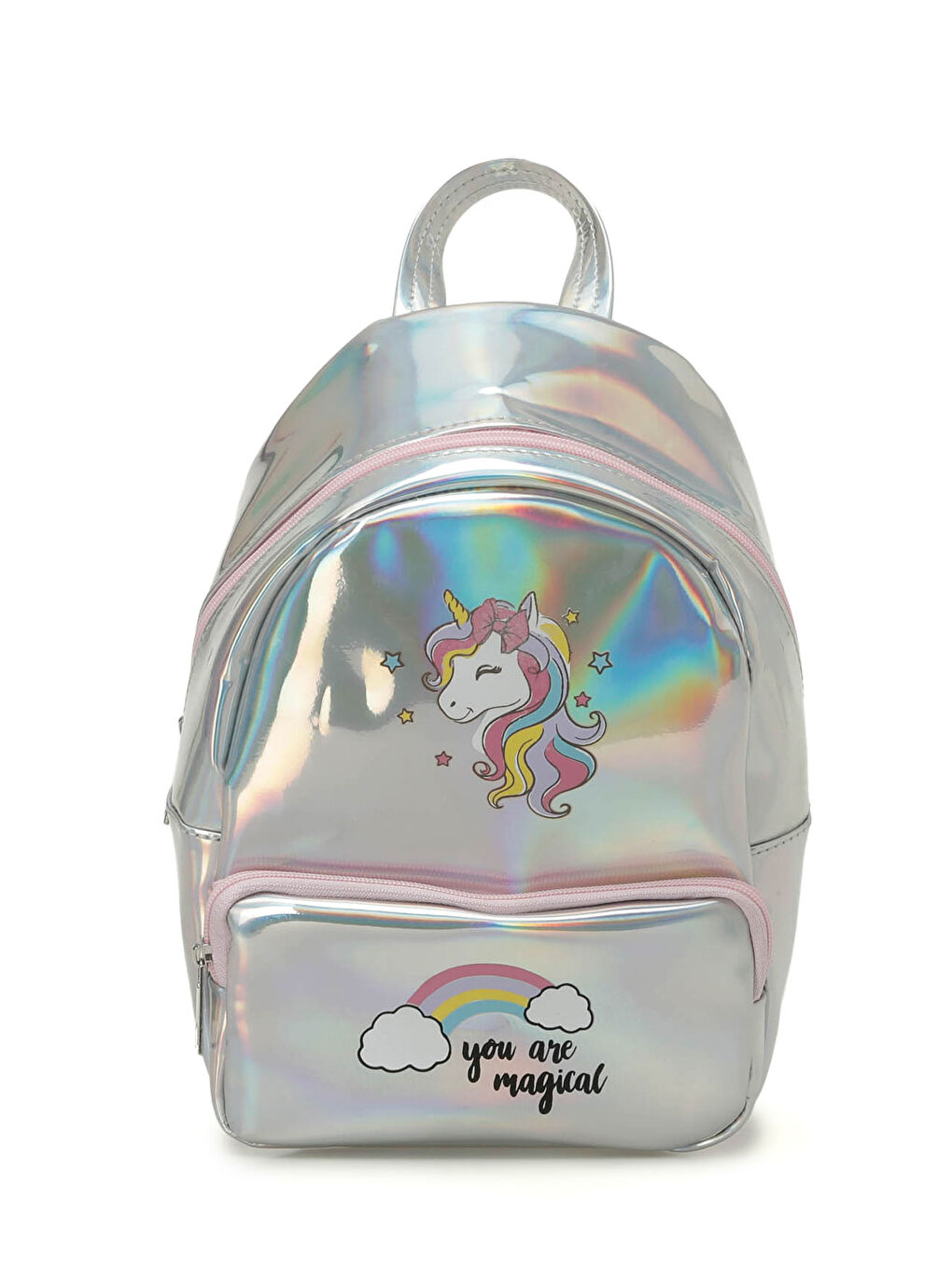 Gri HLG 4PR Gümüş Kız Çocuk Sırt Çantası