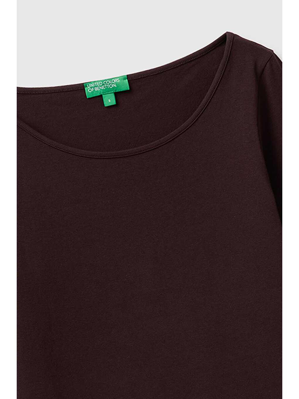 Kadın Kahverengi Pamuk Karışımlı Slim Fit Uzun Kollu T-shirt-2