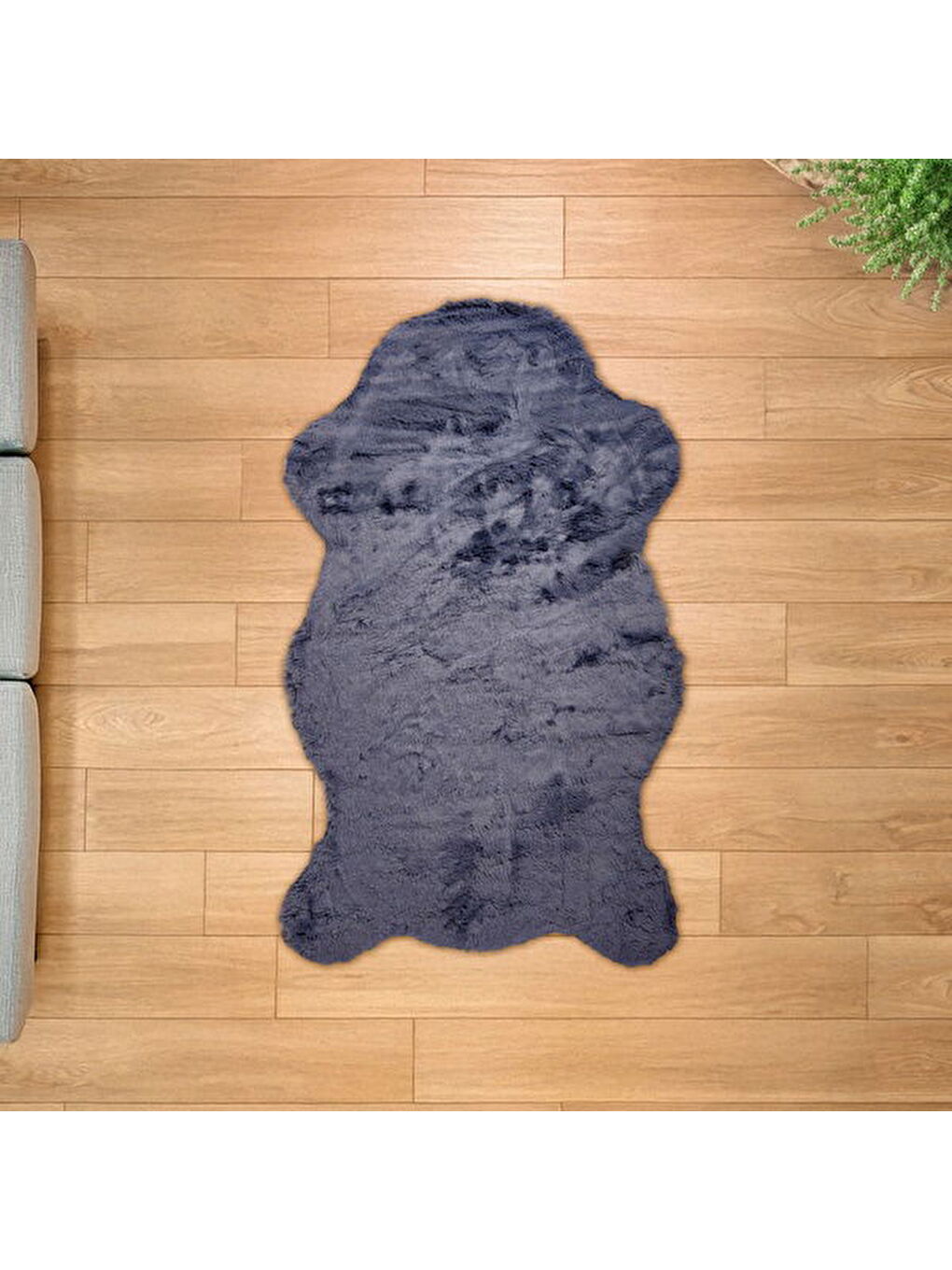 Soft Rachelle Post Halı - Antrasit - 80x140 cm