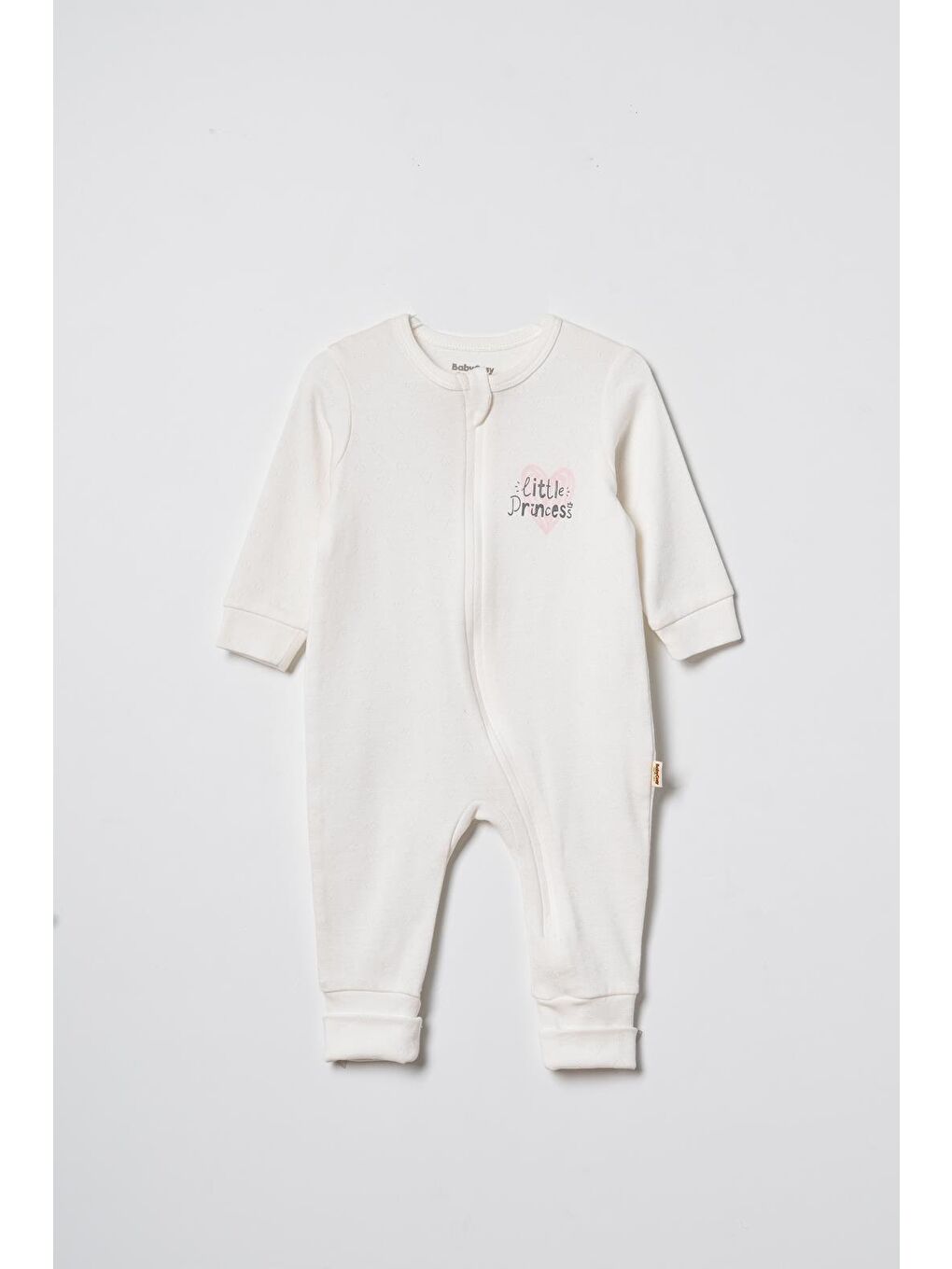 Ekru Bebek Tulum %100 Organik Pamuk , Bebek - Yenidoğan- csyr4544-1