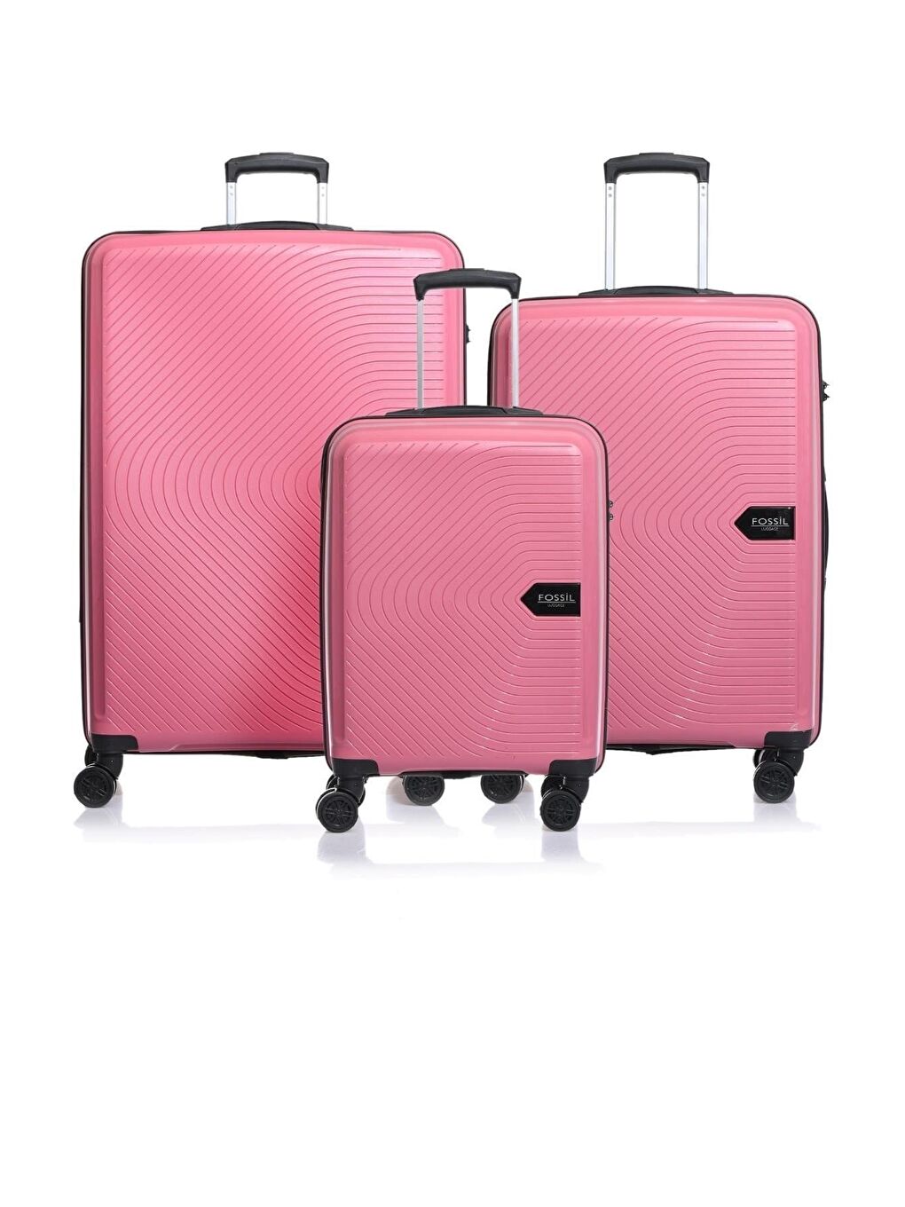 Pembe Fsvlzypp1138-set Gri Unisex 3 Lü Set Bavul