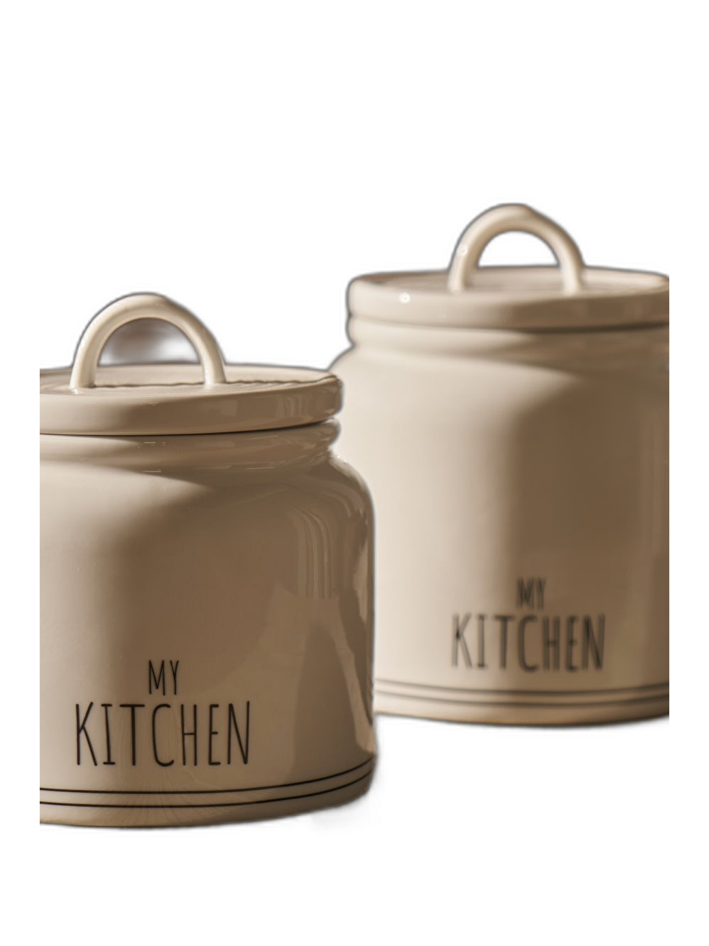 My Kitchen Porselen Kavanoz Beyaz (900 Cc)-2