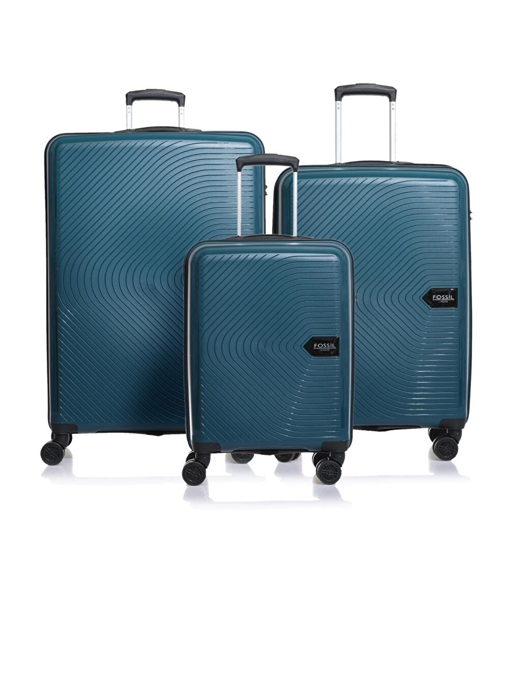 Petrol Fsvlzypp1138-set Gri Unisex 3 Lü Set Bavul