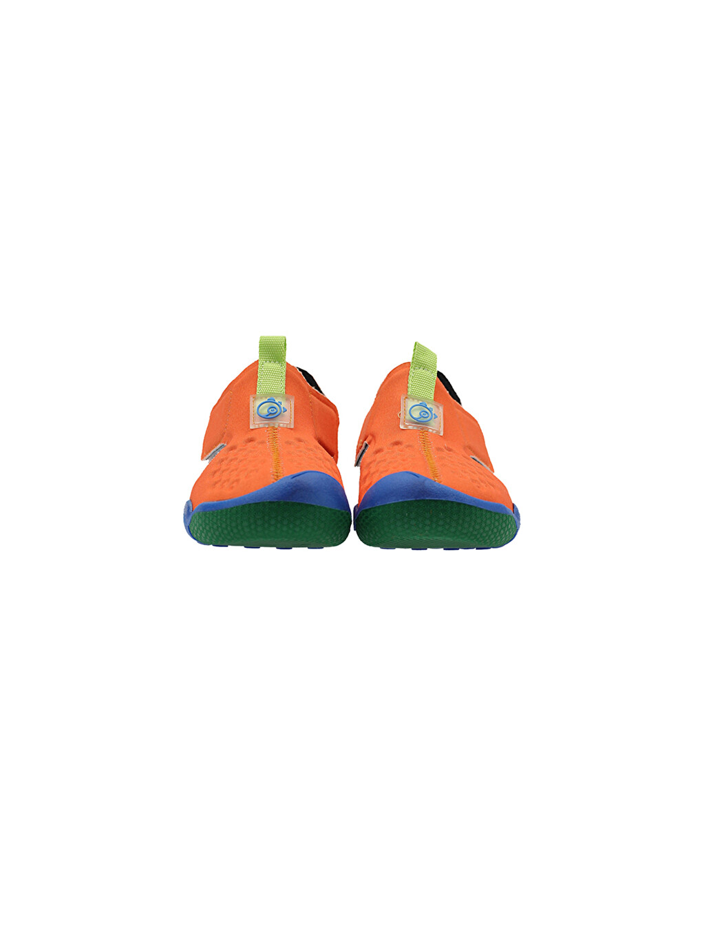 Unisex Çocuk Cırt Cırtlı Turuncu Sandalet-1