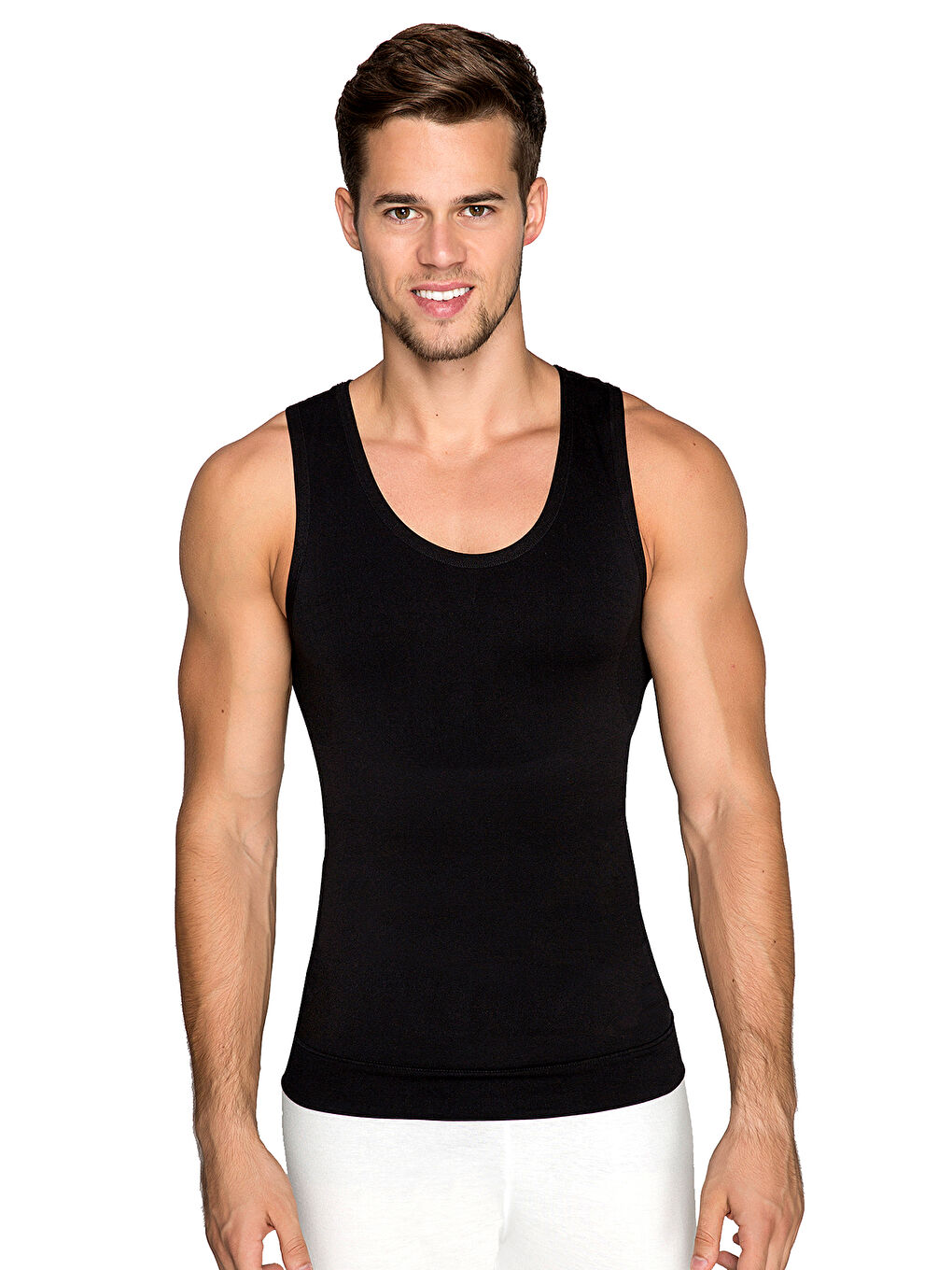 Siyah Atlet Erkek Korse SİYAH