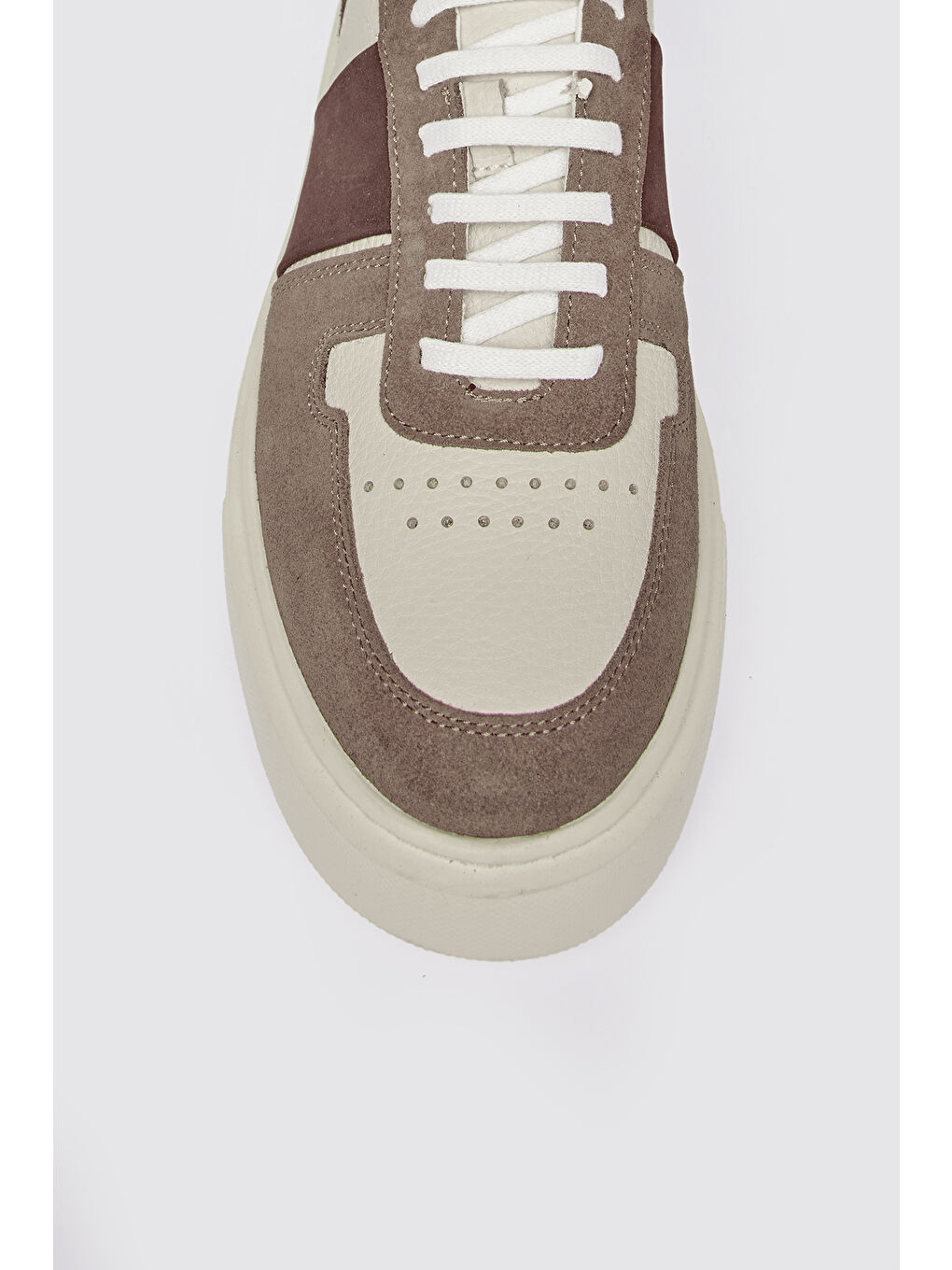 Kahverengi Erkek Kahve-Bej Sneaker Spor Ayakkabı-3
