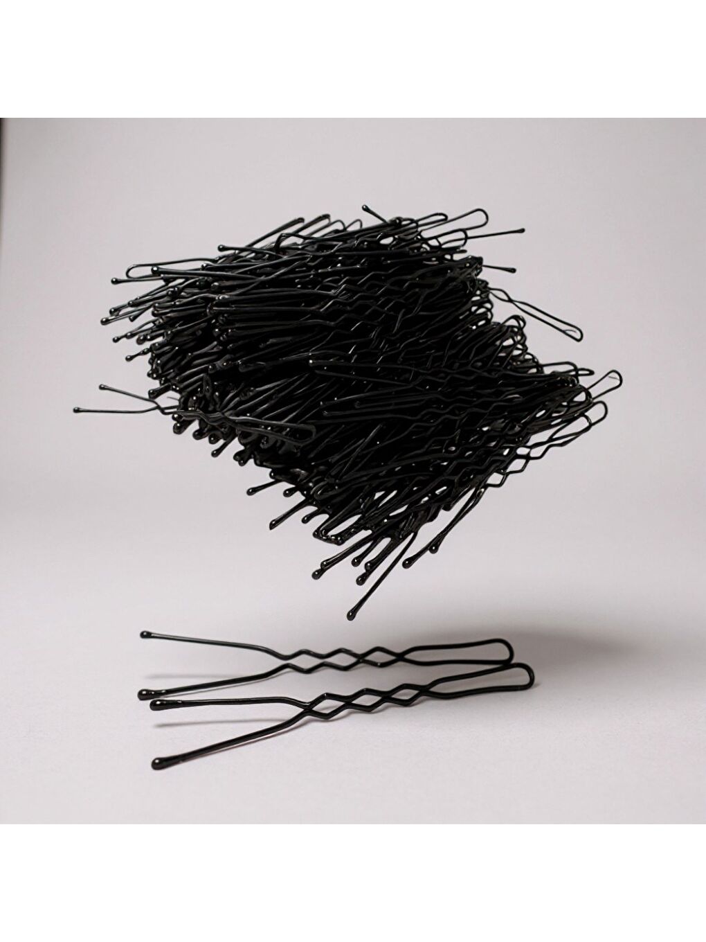 Siyah 200 Adet Tel Saç Tokası+200 Adet 0.70 Saç Firketesi Toplam 400 Adet-3