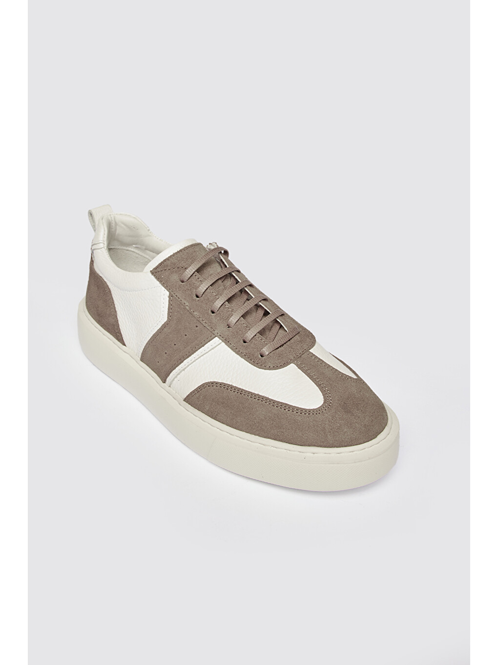 Bej Erkek Vizon-Beyaz Sneaker Spor Ayakkabı-2