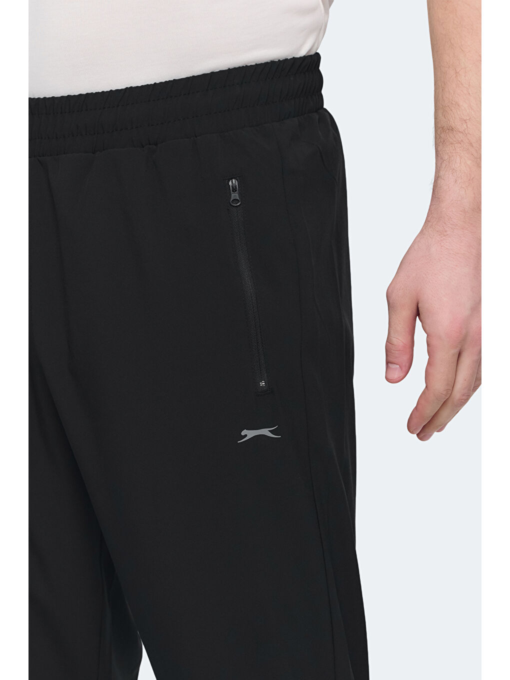 Karışık GRIET 2 Lİ SET Erkek Fermuar Cepli Dar Paça Siyah - Koyu Gri Eşofman Altı-1