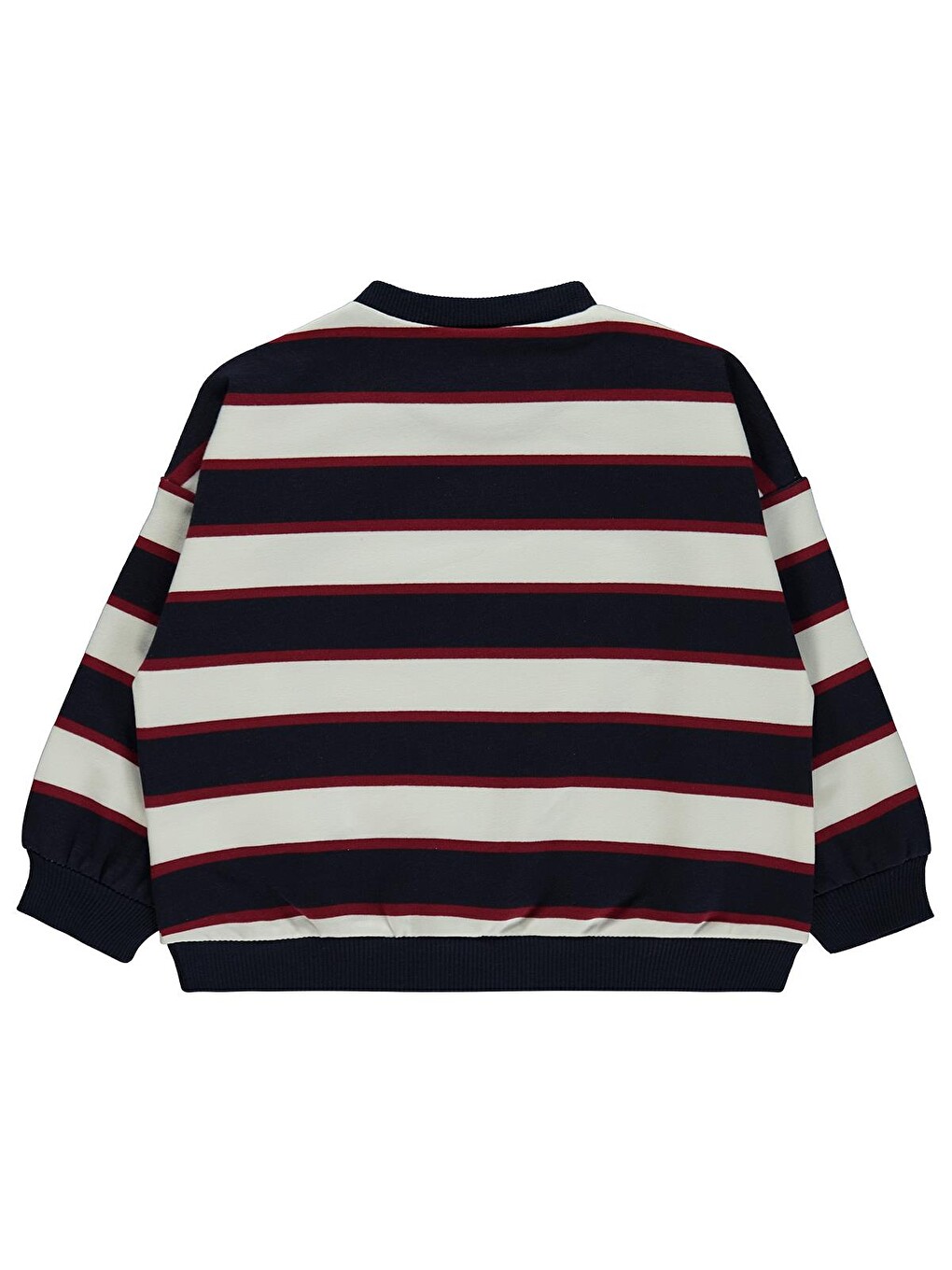 Baby Çizgili 6-18 Ay Sweatshirt - Lacivert-1