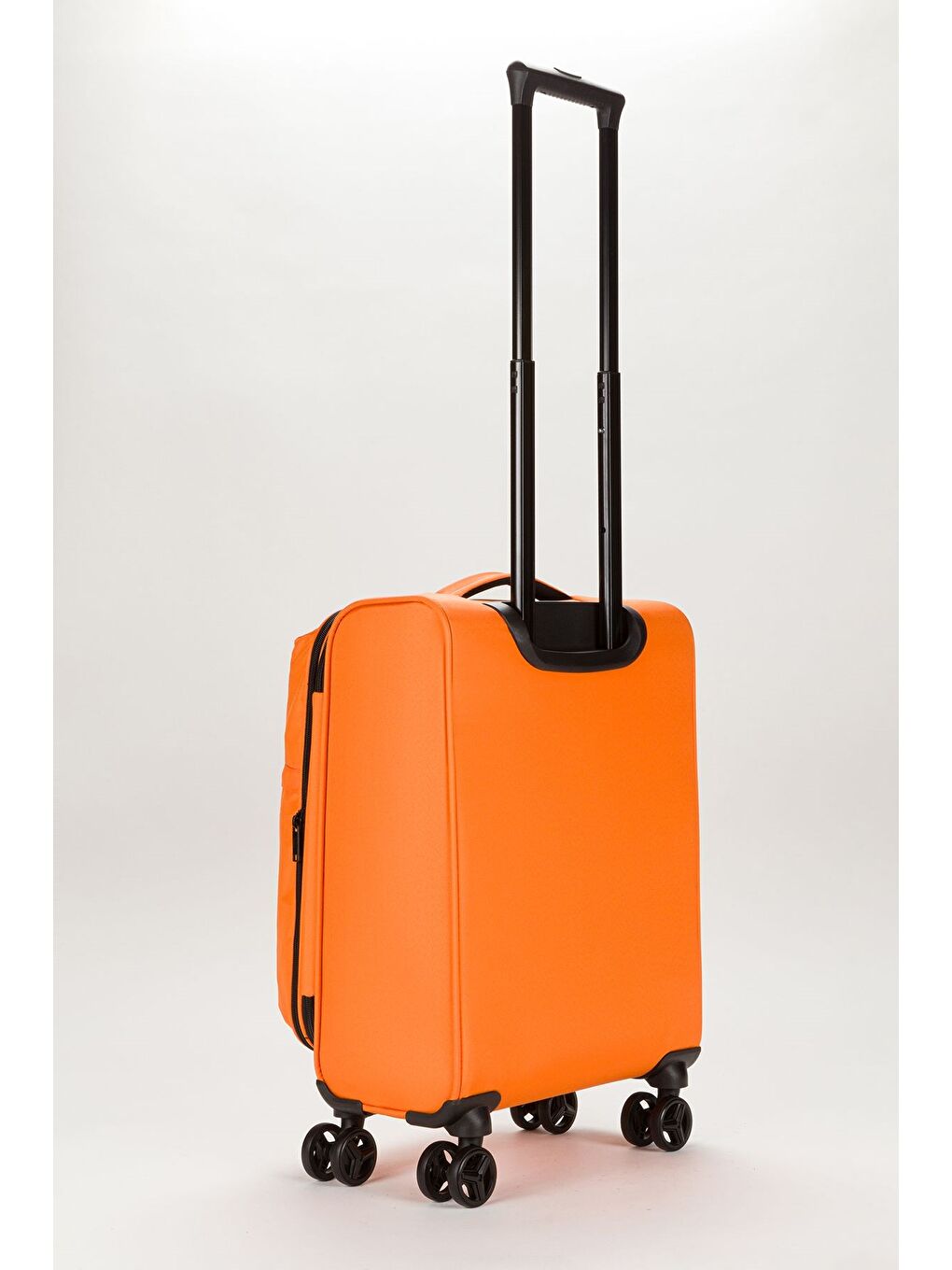 Turuncu Unisex  Ekstra Hafif Haki Kumaş Kabin Boy Valiz-2