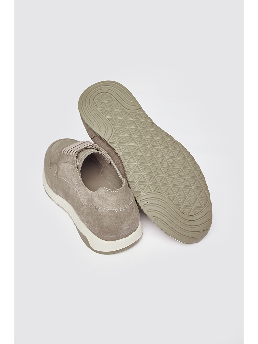 Erkek Bej Sneaker Spor Ayakkabı-1