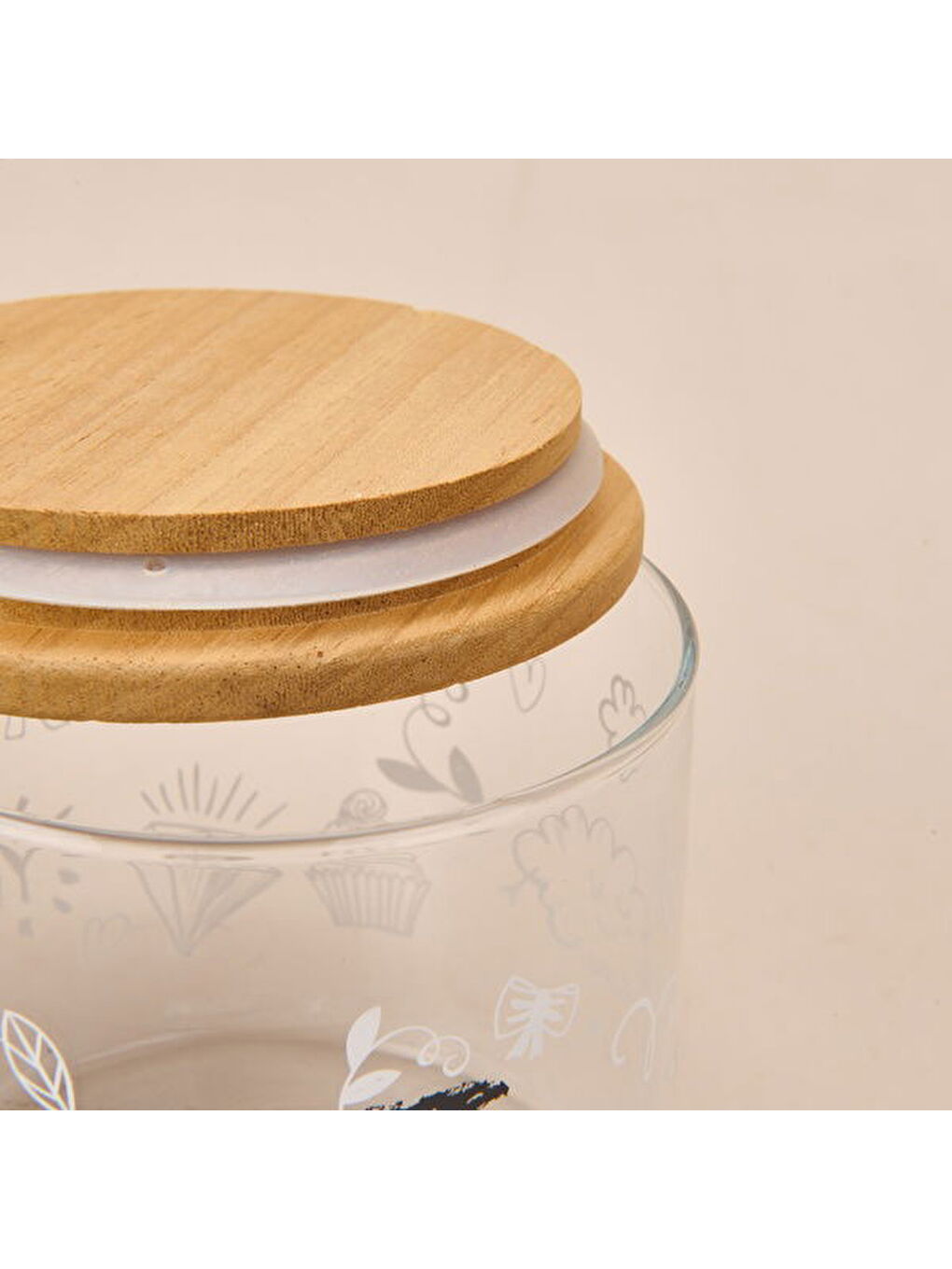 Karışık Siena 3'lü Kavanoz Seti - Şeffaf / Açık Kahverengi-3