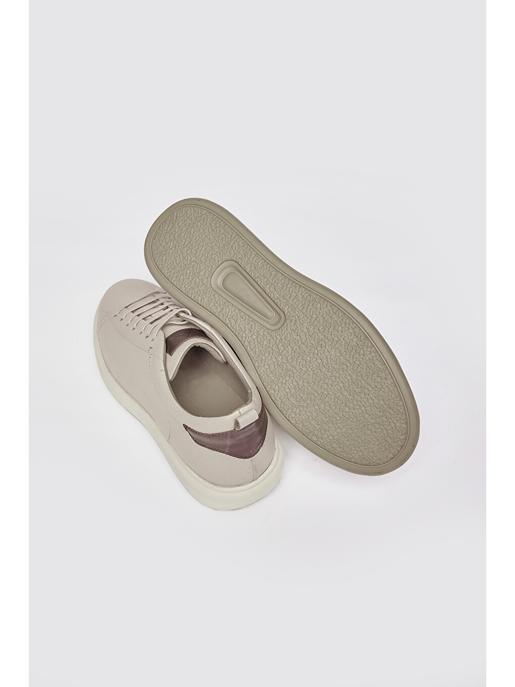 Erkek Bej Sneaker Spor Ayakkabı-1