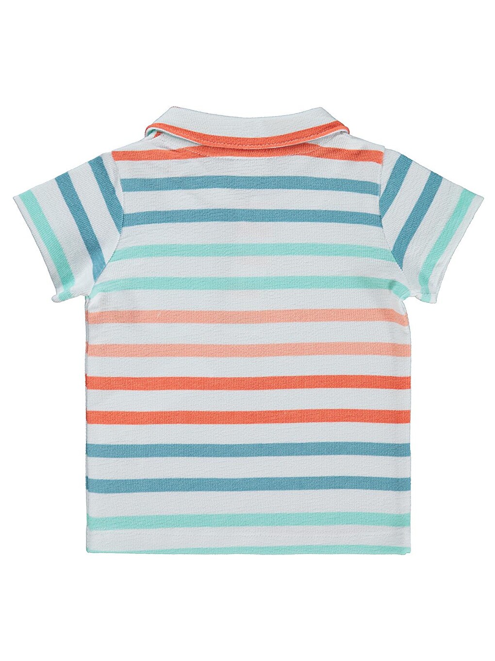 Baby Çizgili 6-18 Ay Tişört - Beyaz-1