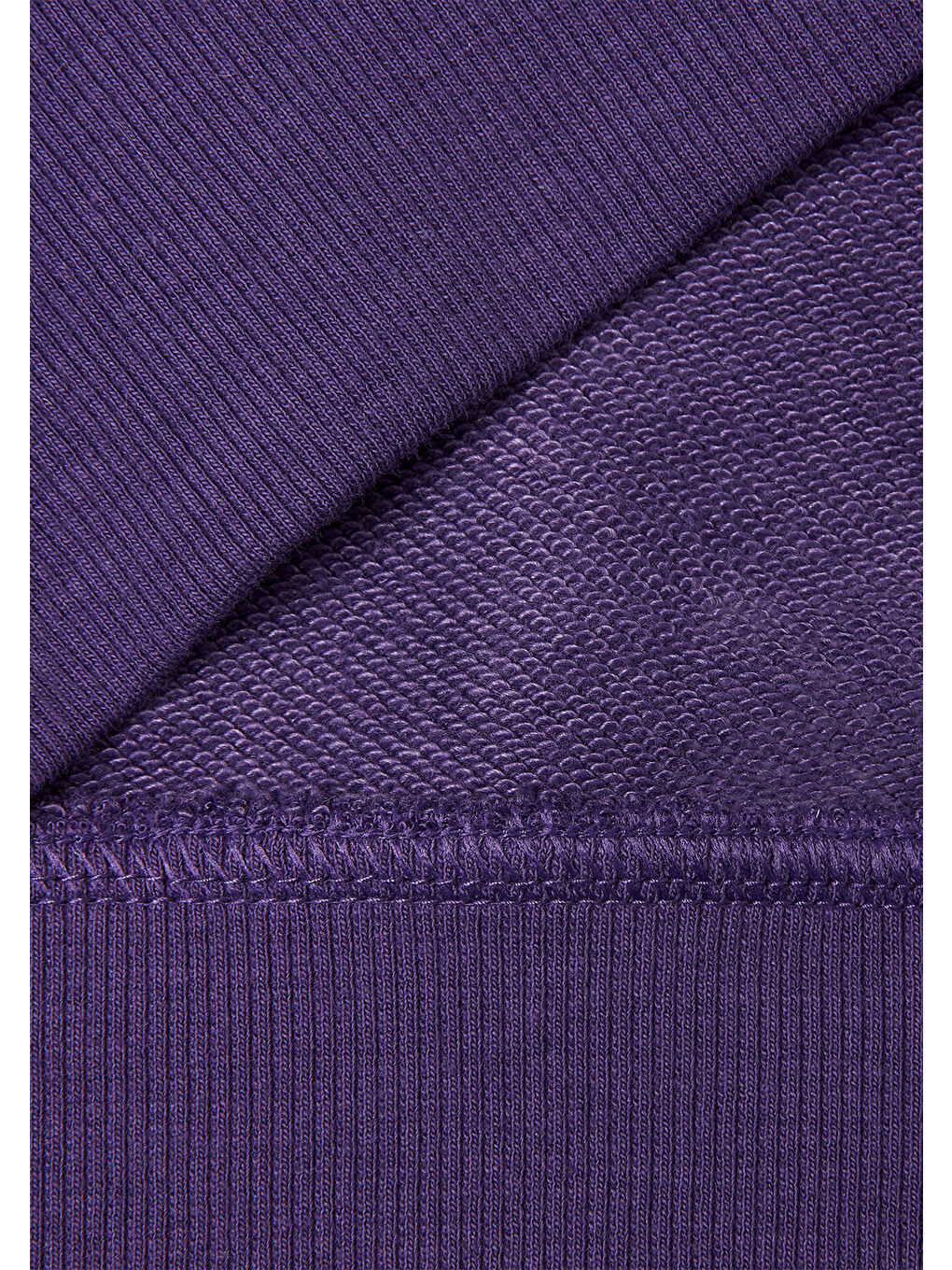 Kadın Mor Pamuk Karışımlı Önü Yazı Baskılı Kapüşonlu Sweatshirt-6