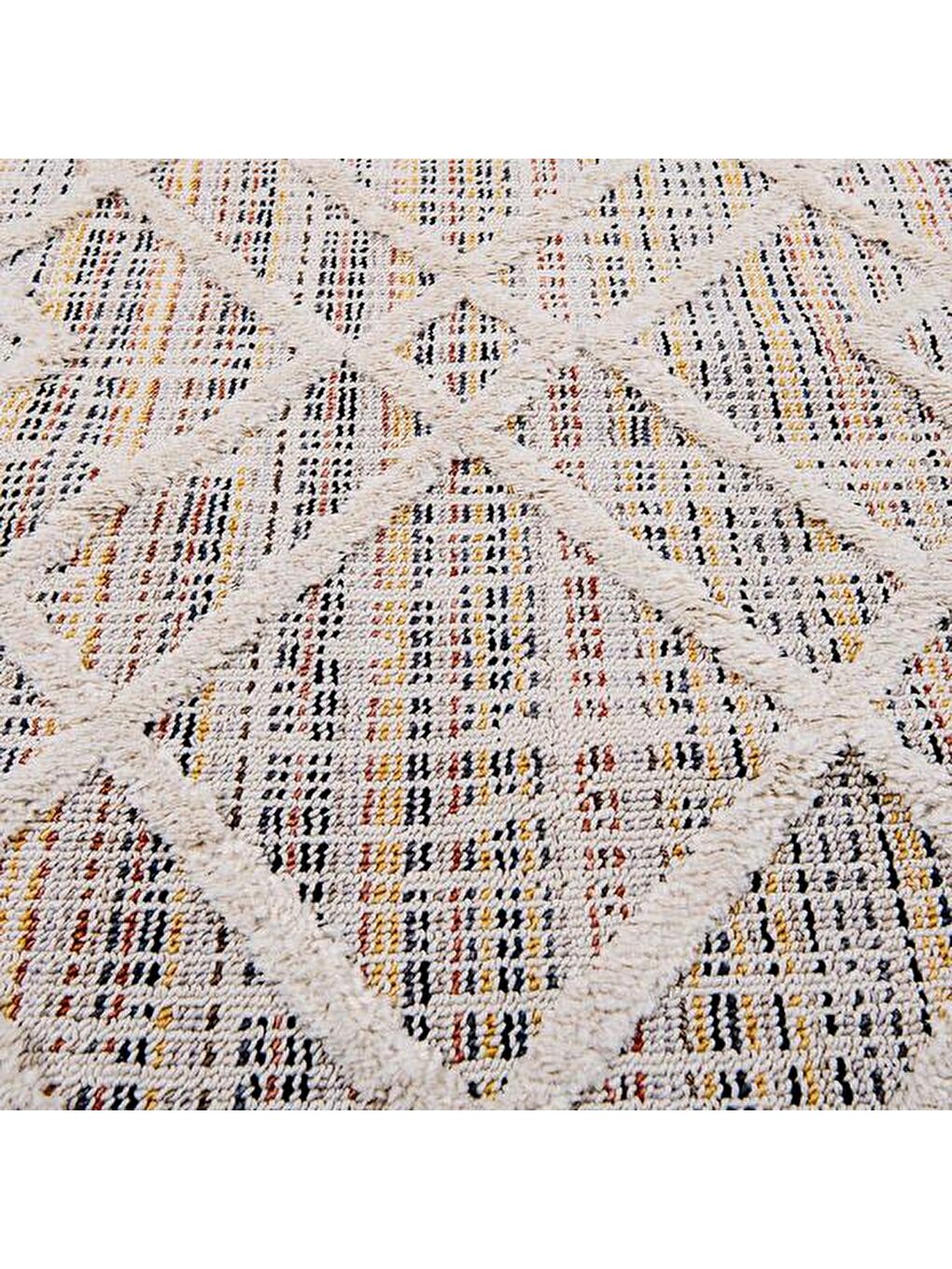 Soft Terazzo Cream Makine Halısı - Bej - 80x150 cm-1