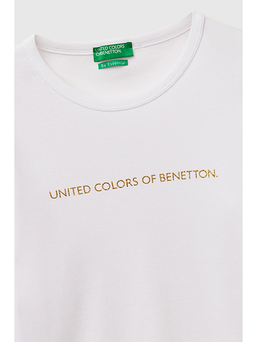 Kadın Beyaz %100 Pamuk Regular Fit Ribanalı Uzun Kollu T-shirt-6