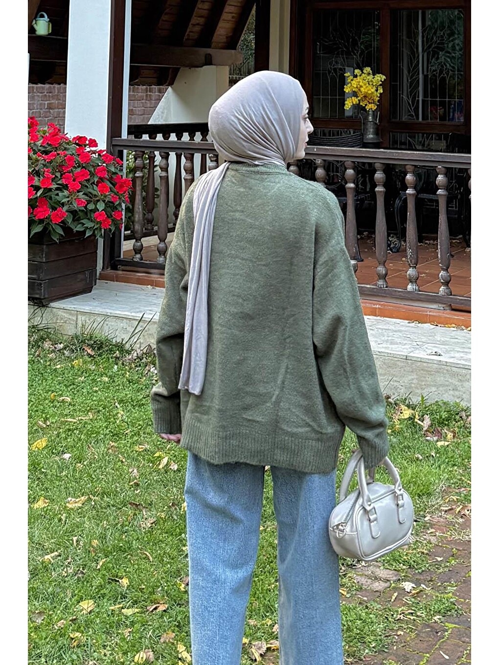 Salaş Dokulu Kazak Haki-3