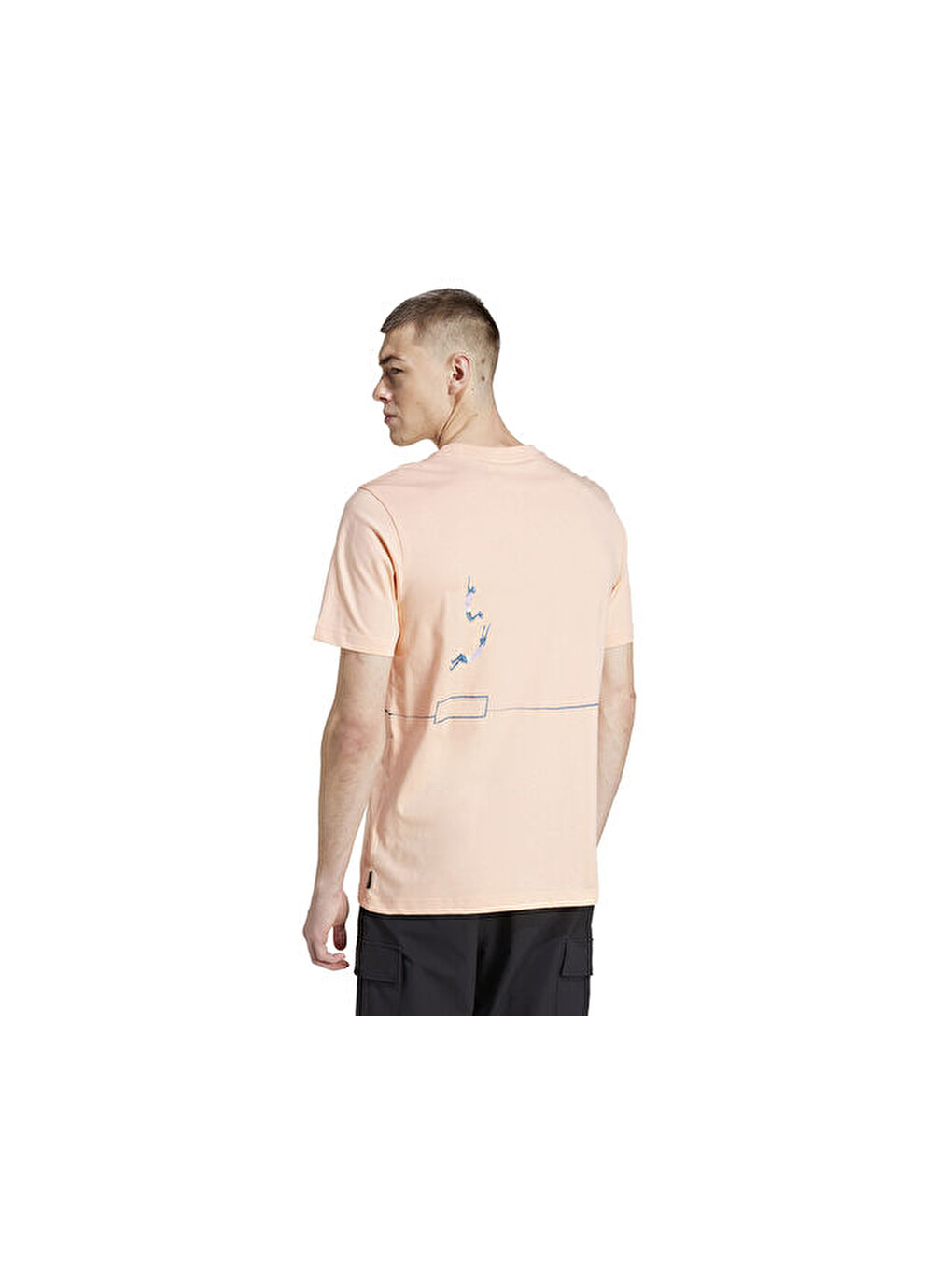 Q12 Ts Pole Erkek Günlük Tişört Jp4494 Pembe-1
