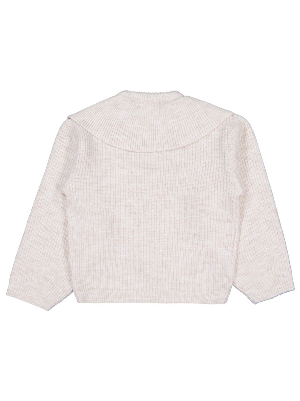 Girls Yakalı 6-9 Yaş Hırka - Bej 9-10 Yaş-2