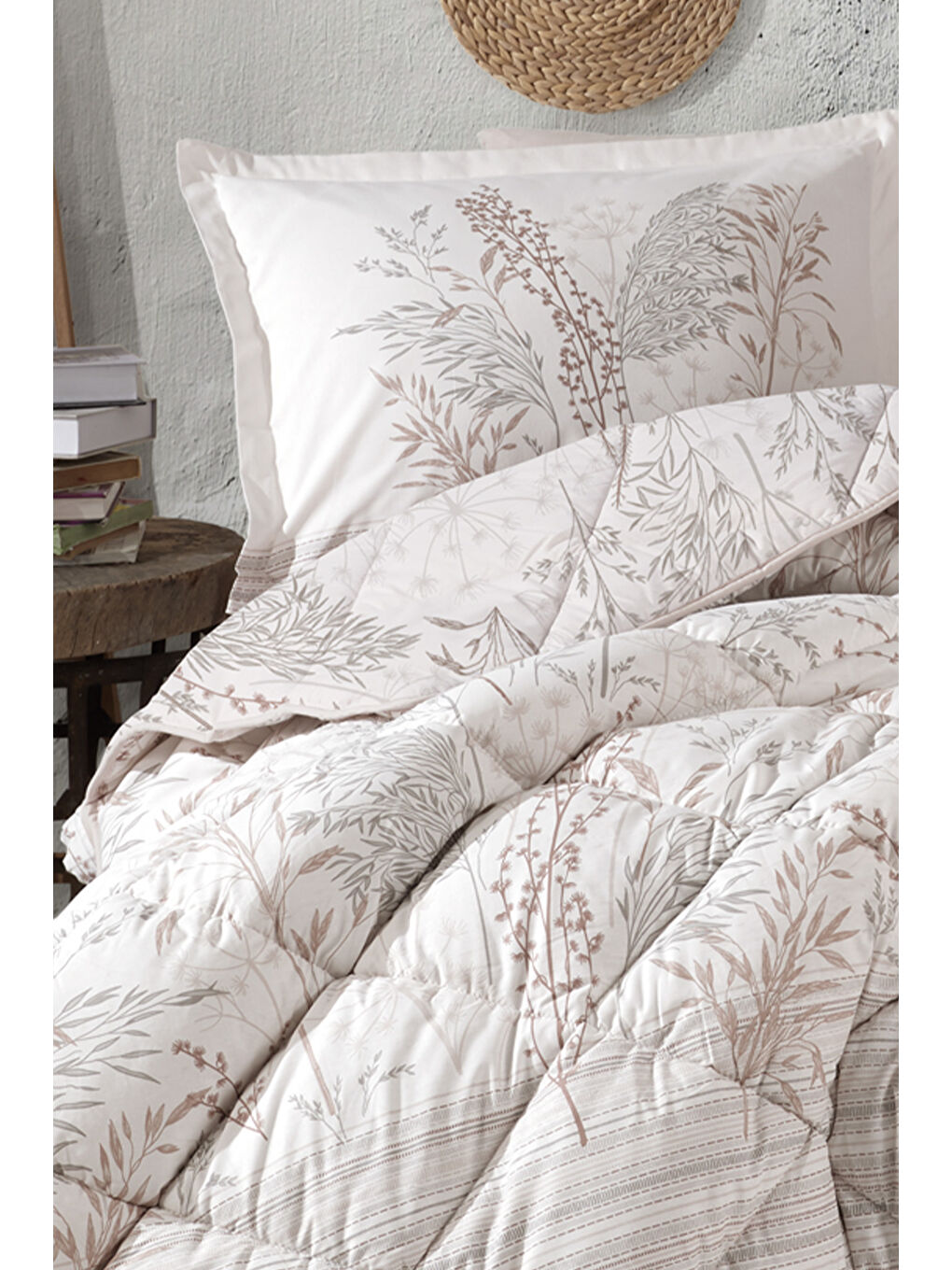 Bej Ranforce %100 Pamuk Battal Boy Uyku Seti 260x240 Cm Betina-1