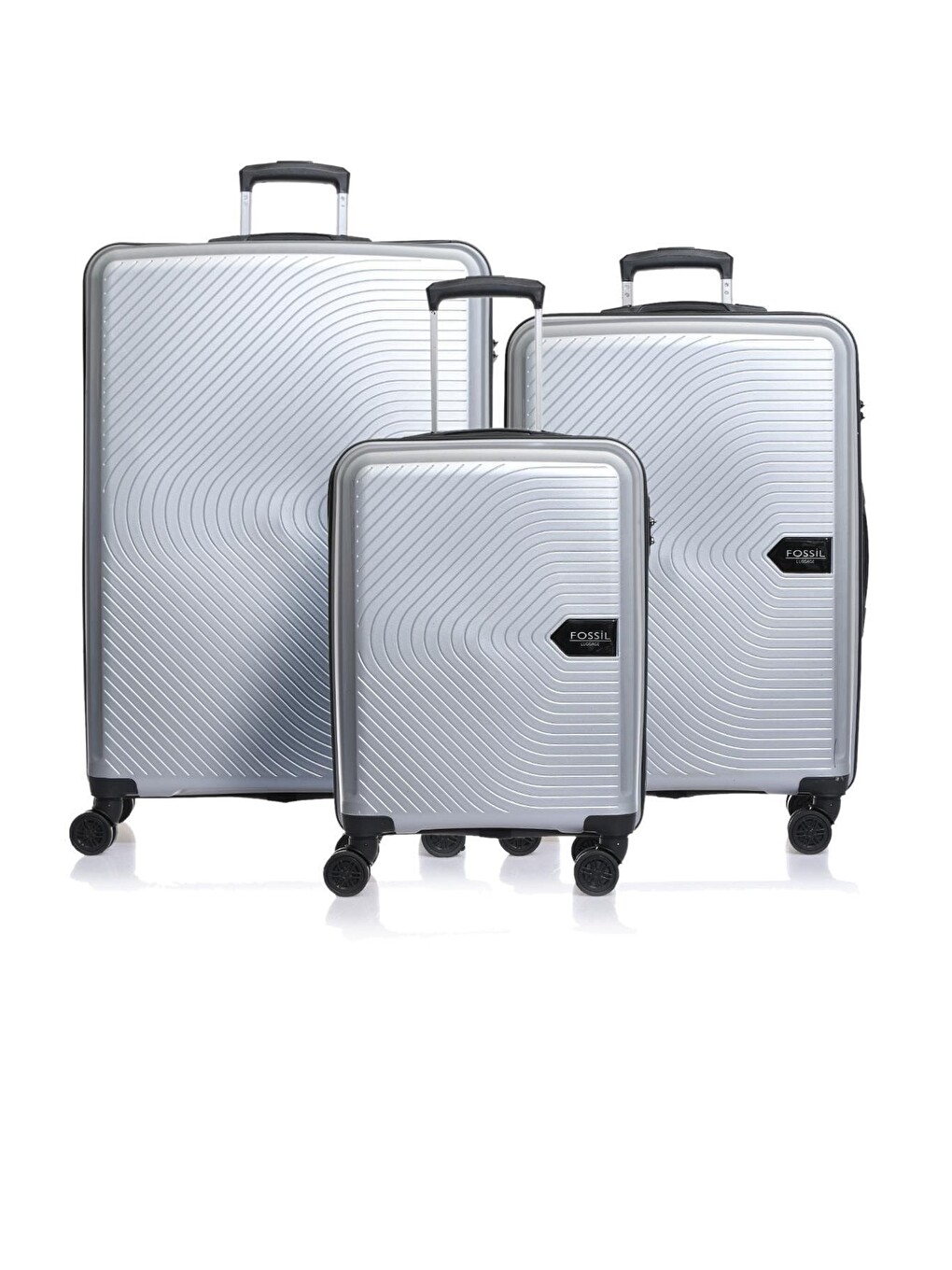 Fsvlzypp1138-set Gri Unisex 3 Lü Set Bavul