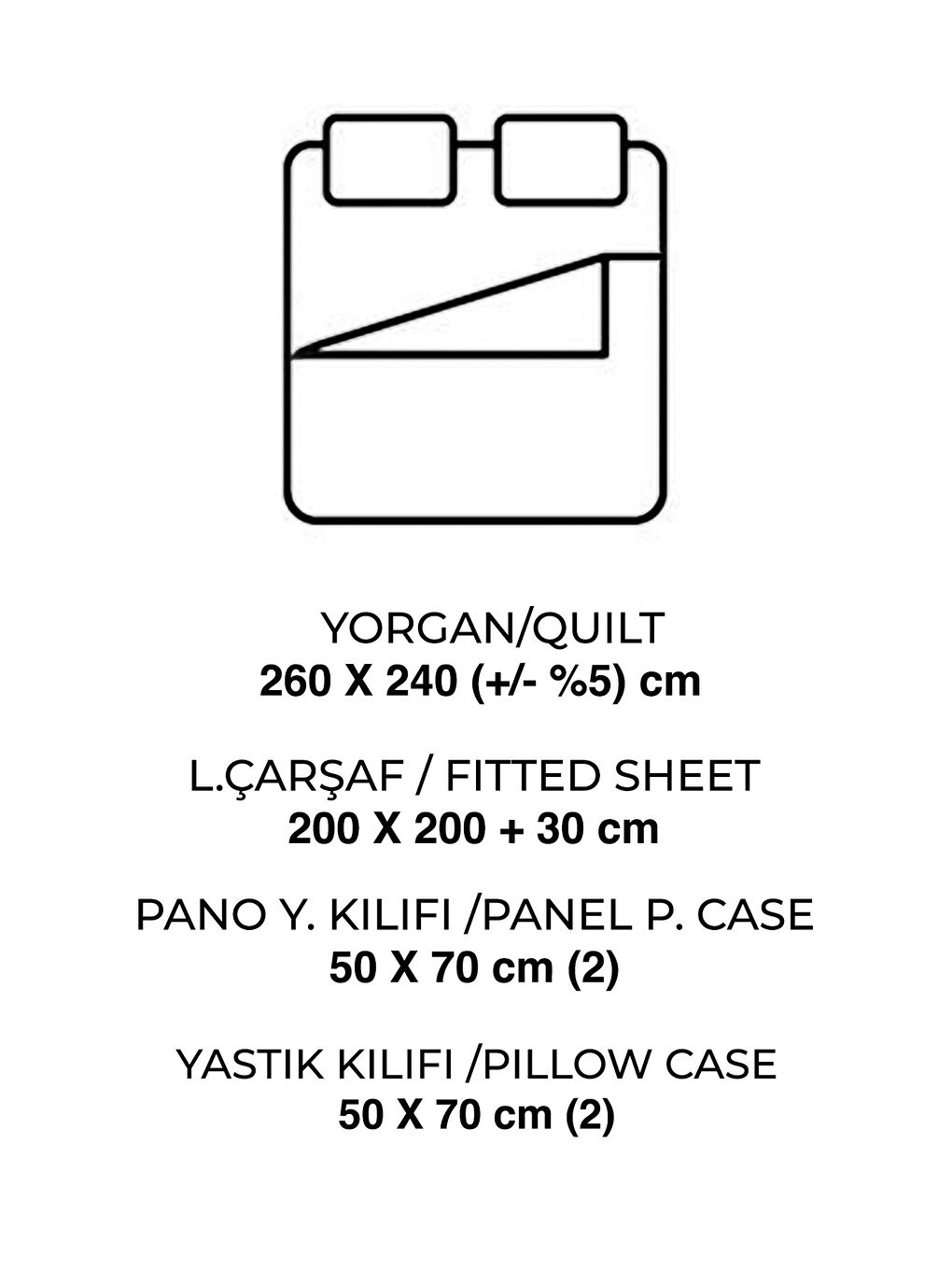 Bej Ranforce %100 Pamuk Battal Boy Uyku Seti 260x240 Cm Betina-3