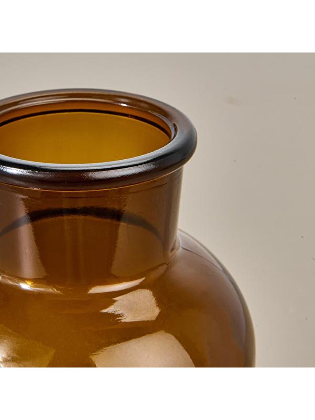 Deco Dune Amber Vazo - Kahverengi - 20x10 cm-1