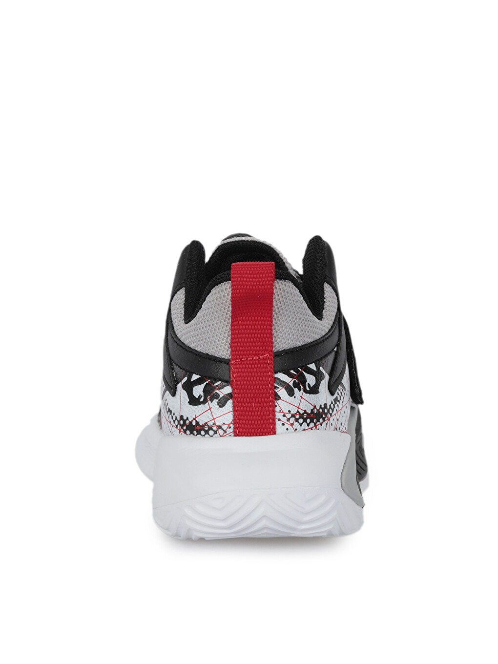 Knıght I Unisex Çocuk Cırt Cırtlı Gri / Kırmızı Günlük Spor Ayakkabısı-4