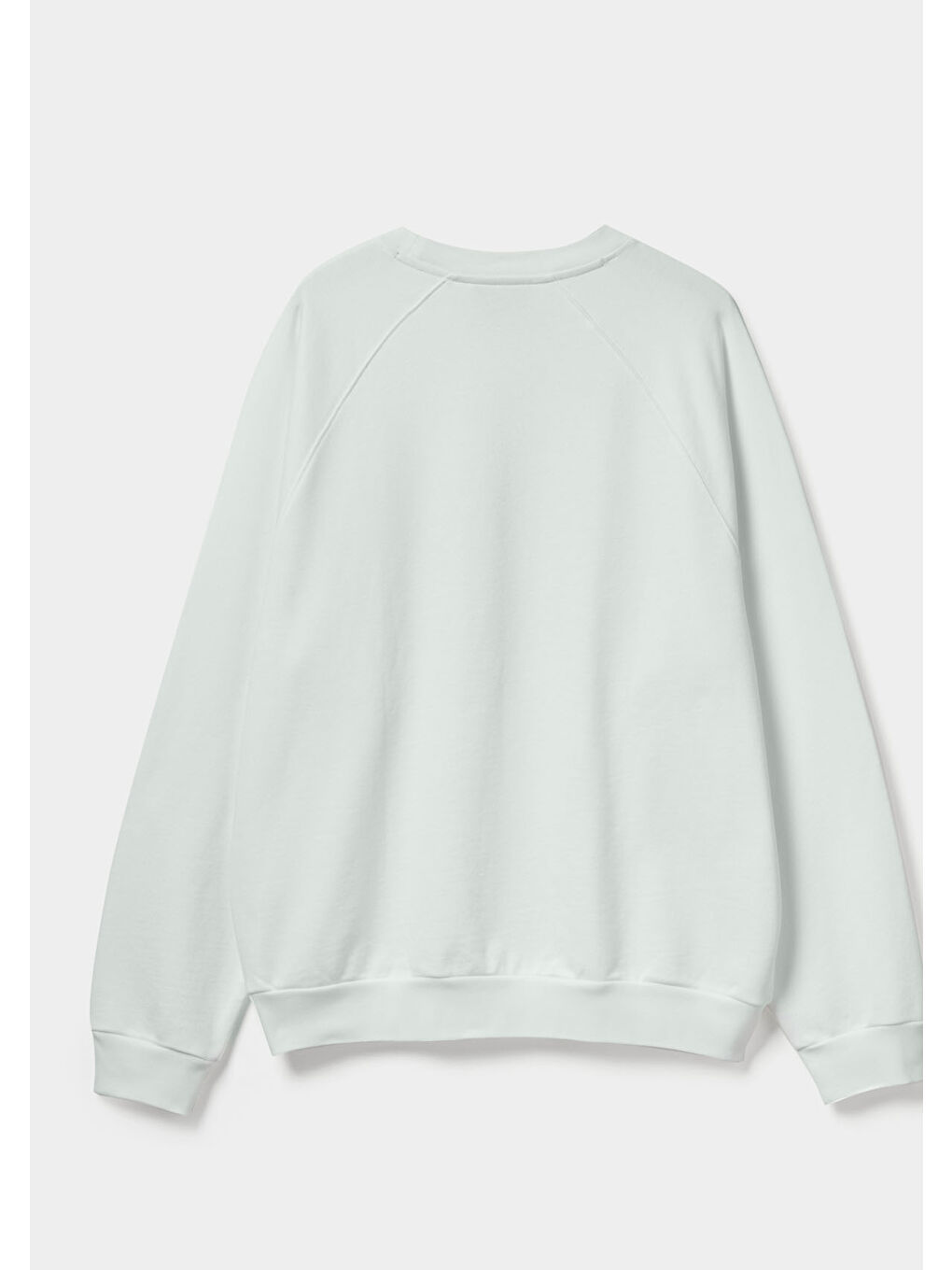 Erkek Beyaz  %100 Pamuk Relaxed Fit Stranger Things Baskılı Sweatshirt-3