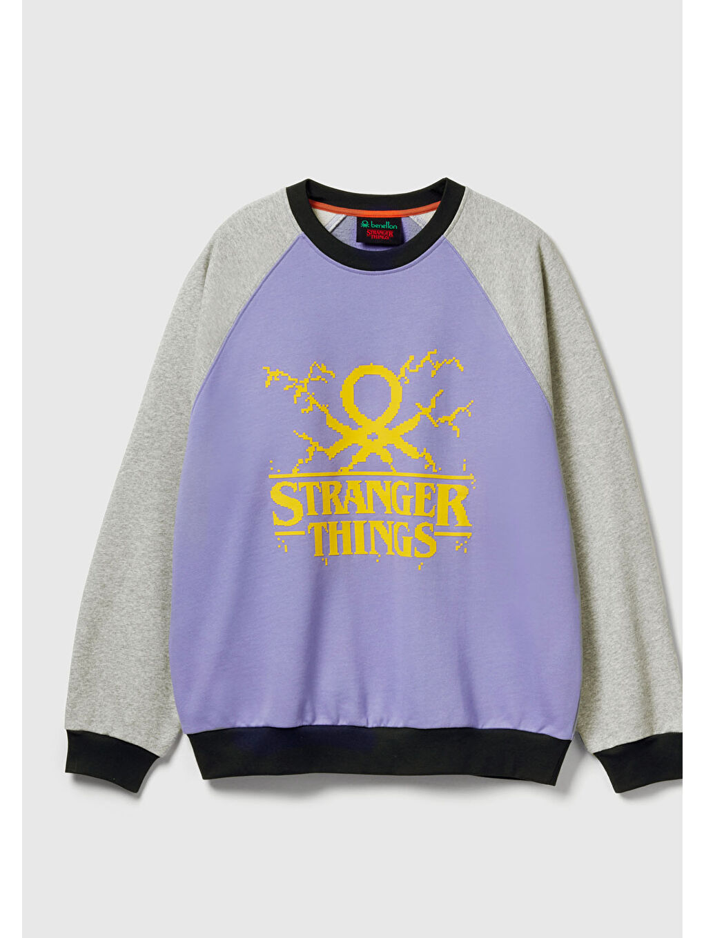 Karışık Erkek  %100 Pamuk Relaxed Fit Stranger Things Baskılı Sweatshirt-1