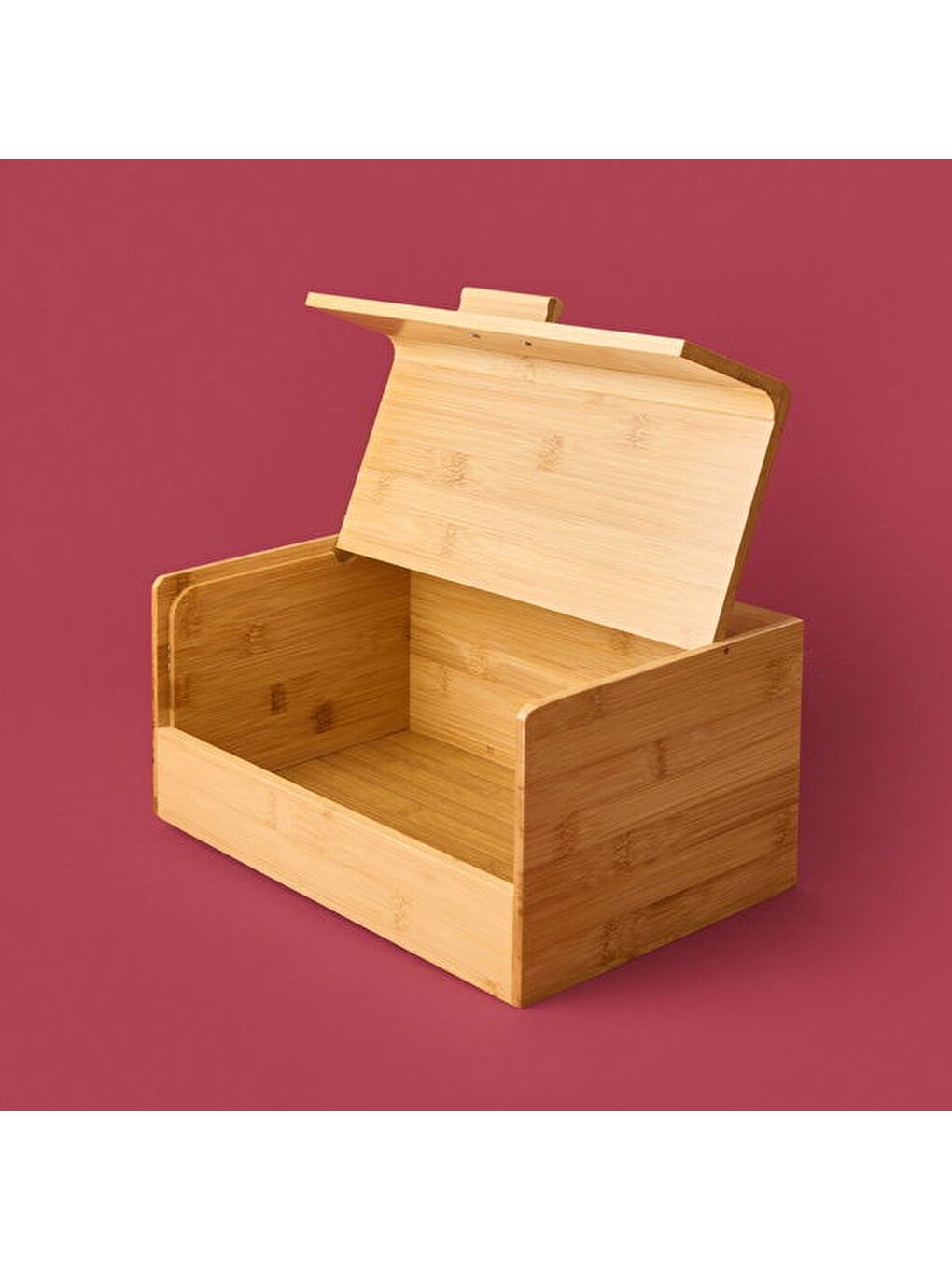 Agata Bambu Ekmek Dolabı - Açık Kahverengi-2