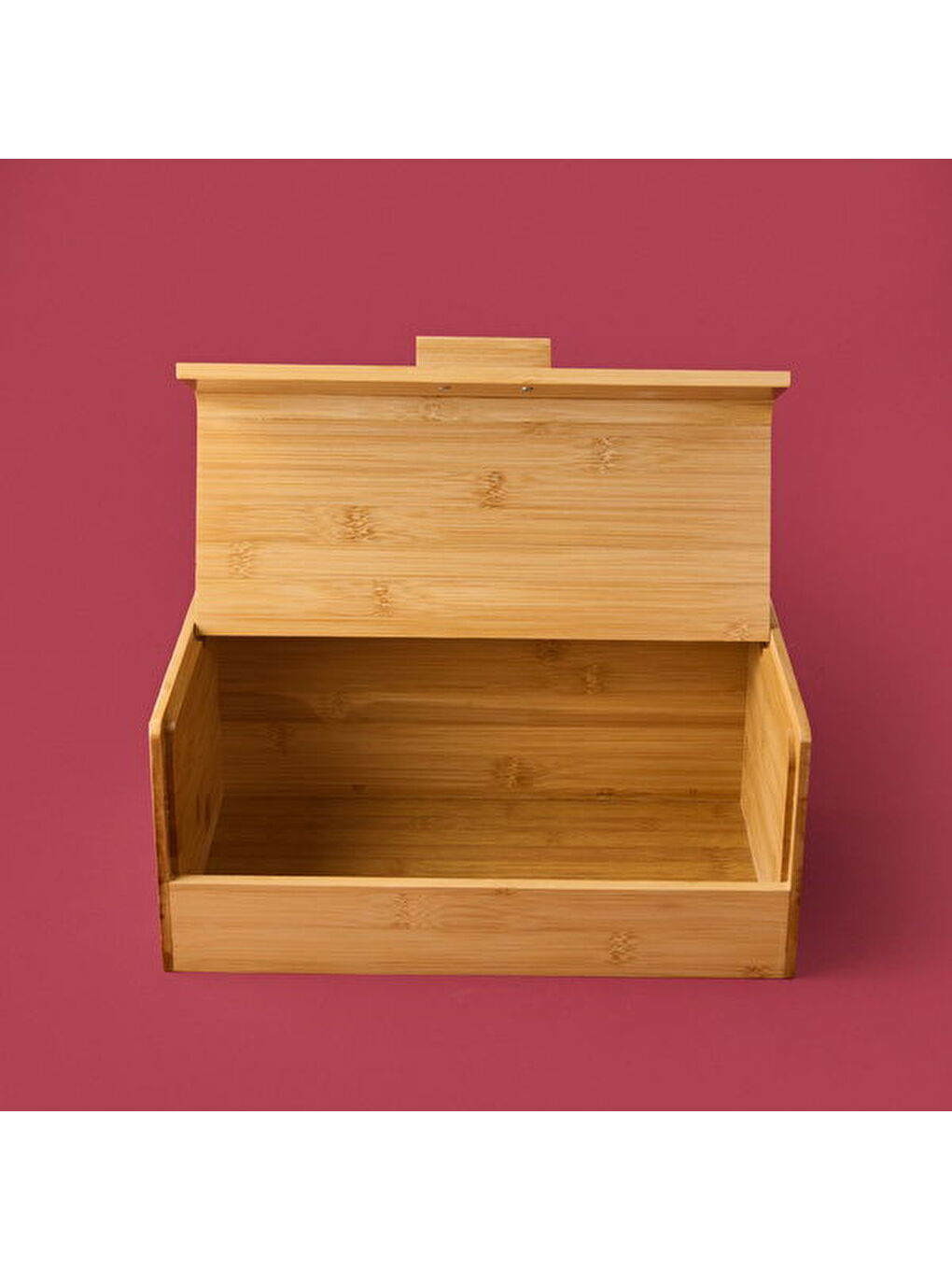 Agata Bambu Ekmek Dolabı - Açık Kahverengi-3