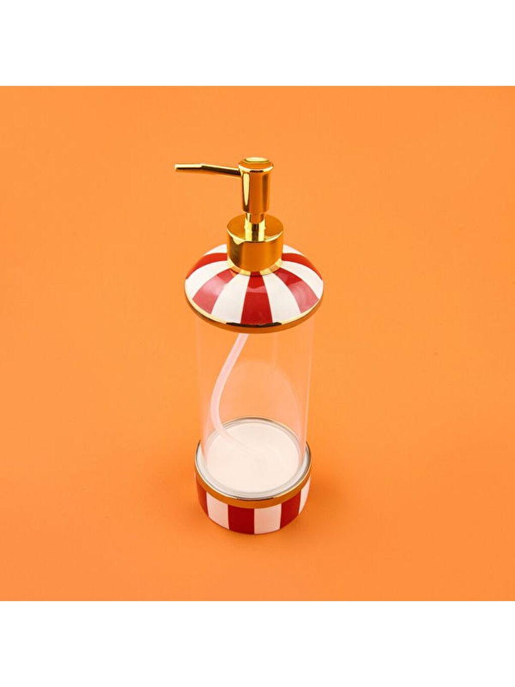 Karışık Maura Rossa Tekli Cam Sabunluk - Renkli / Sarı - 540 ml-1