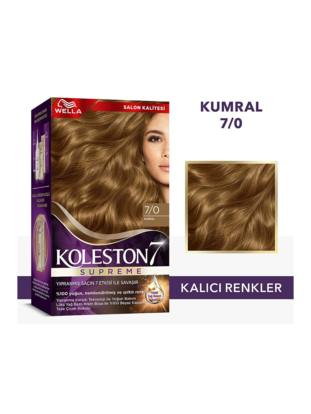 Wella Renksiz Koleston Supreme Saç Boyası 7/0 Kumral