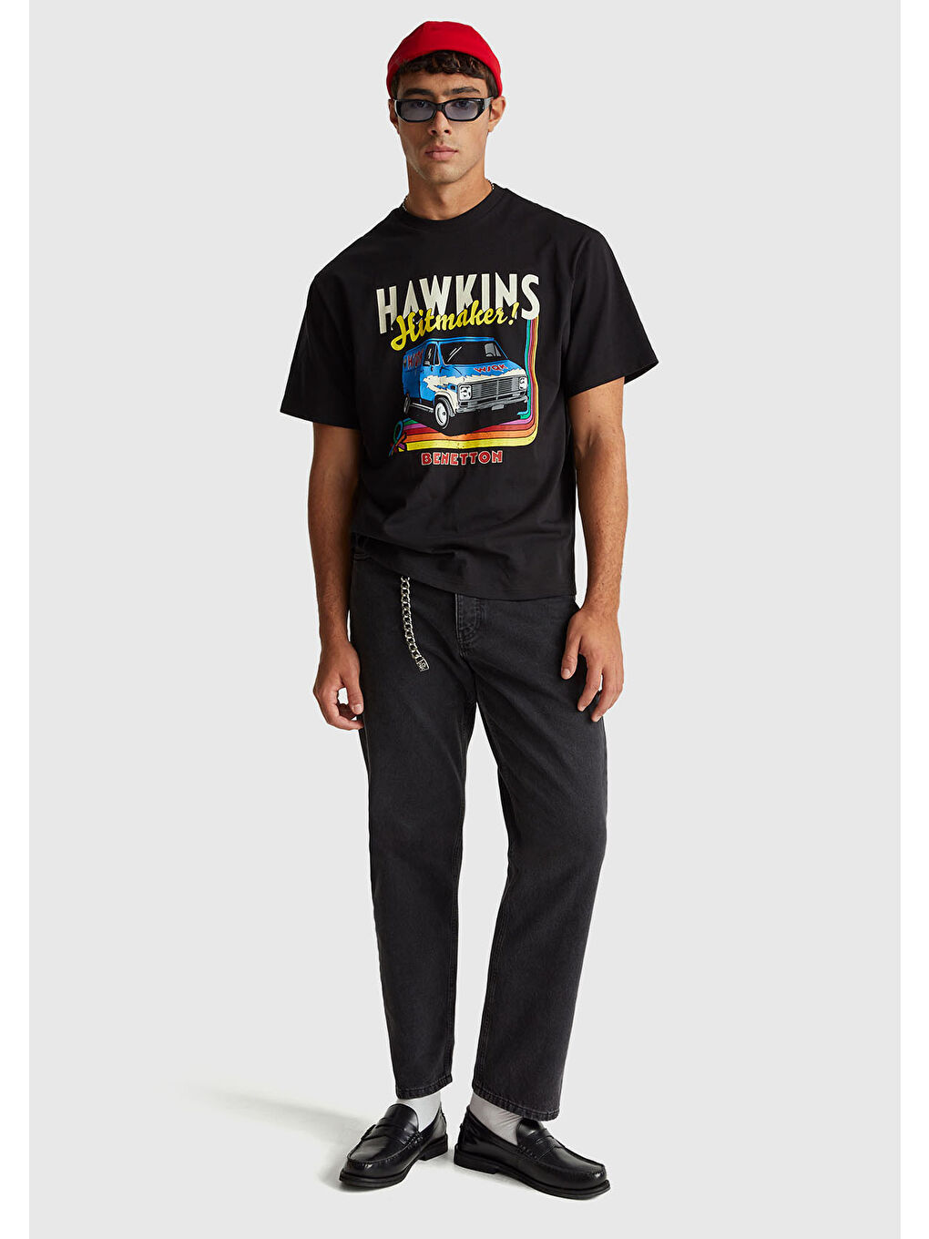 Karışık Erkek  %100 Pamuk Regular Fit Stranger Things Baskılı T-Shirt-4