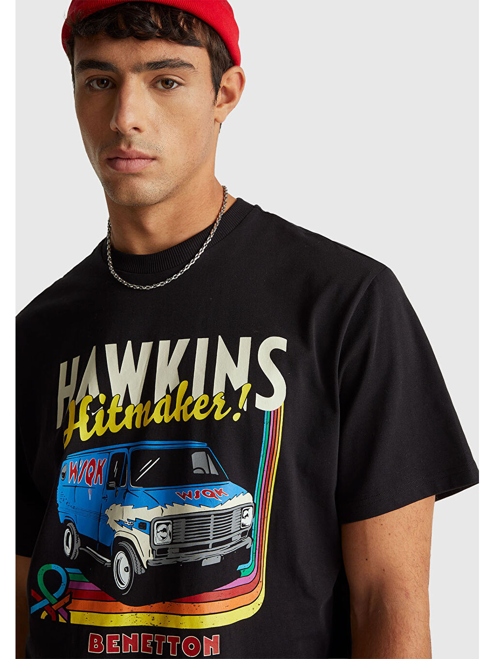 Karışık Erkek  %100 Pamuk Regular Fit Stranger Things Baskılı T-Shirt-5