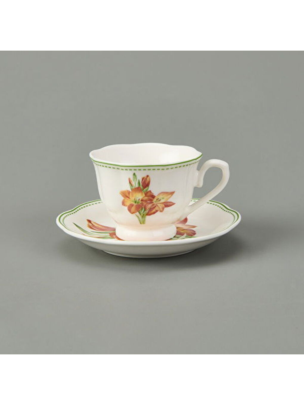 Karışık De Flore 12 Parça Kahve Fincan Takımı - Renkli-2