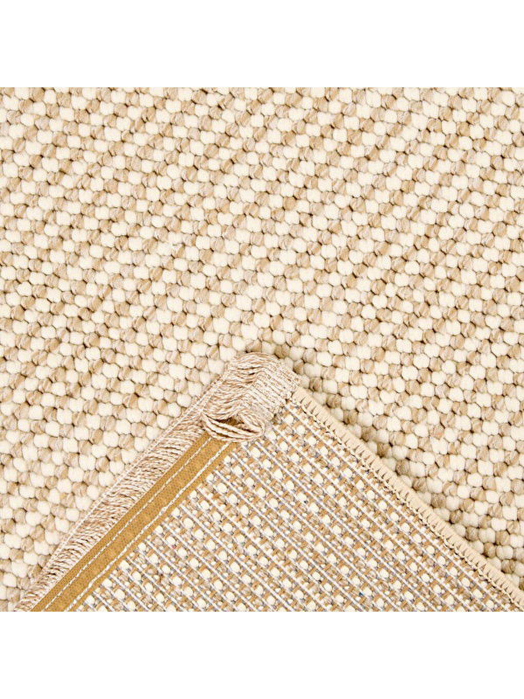 Soft Otantik Dekoratif Halı - Bej - 80x150 cm-1