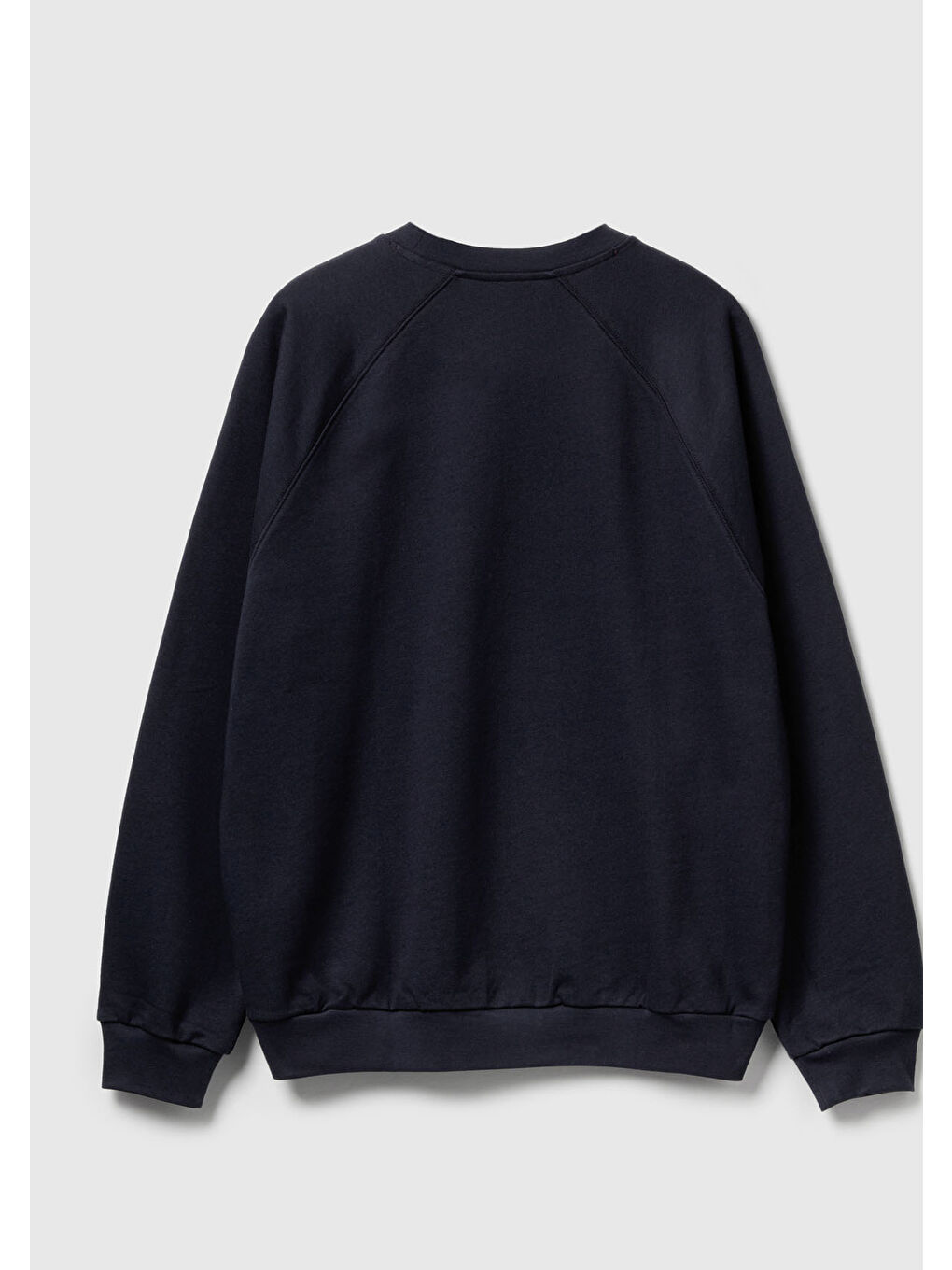 Erkek Lacivert  %100 Pamuk Relaxed Fit Stranger Things Baskılı Sweatshirt-3